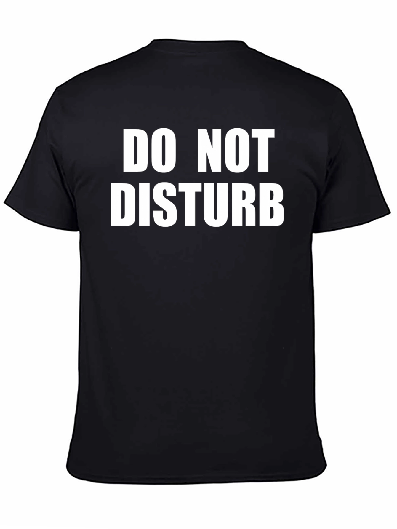 Black Do Not Disturb Graphic Tee - Soft Cotton Comfort view 4