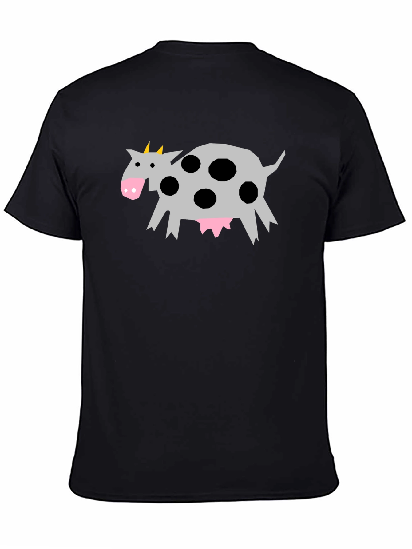 Black Funky Cow Graphic Tee - Quirky Style view 4