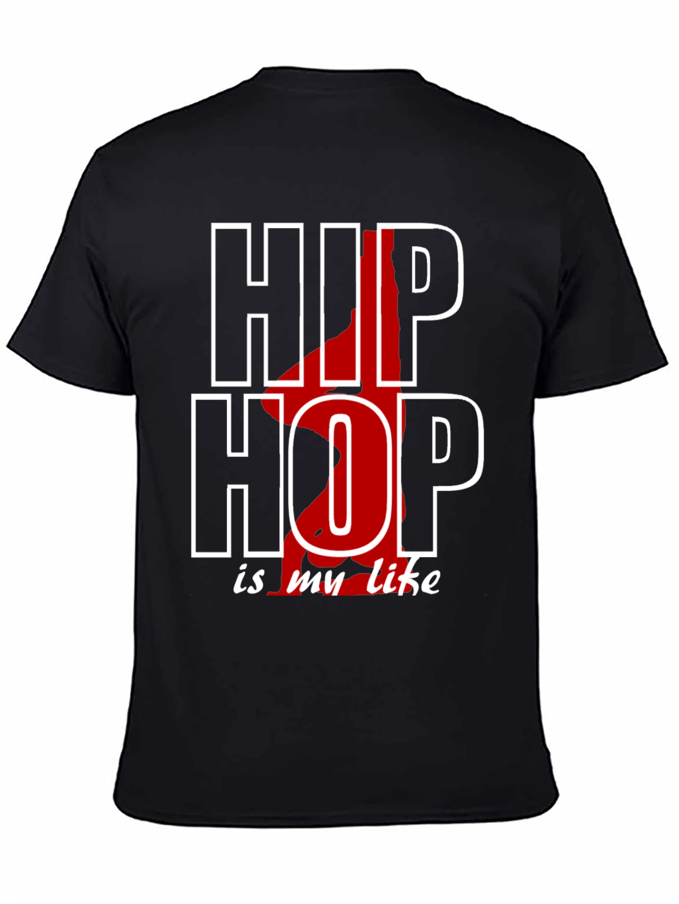 Black Hip Hop Is My Life Black T-Shirt view 4