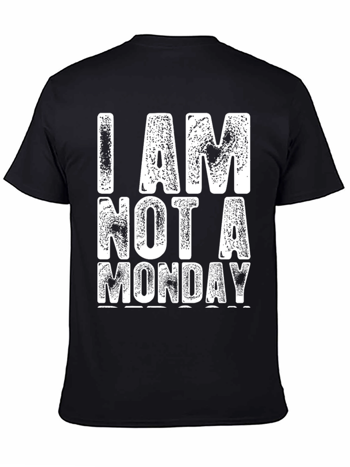 Black I Am Not A Monday Graphic T-Shirt view 4