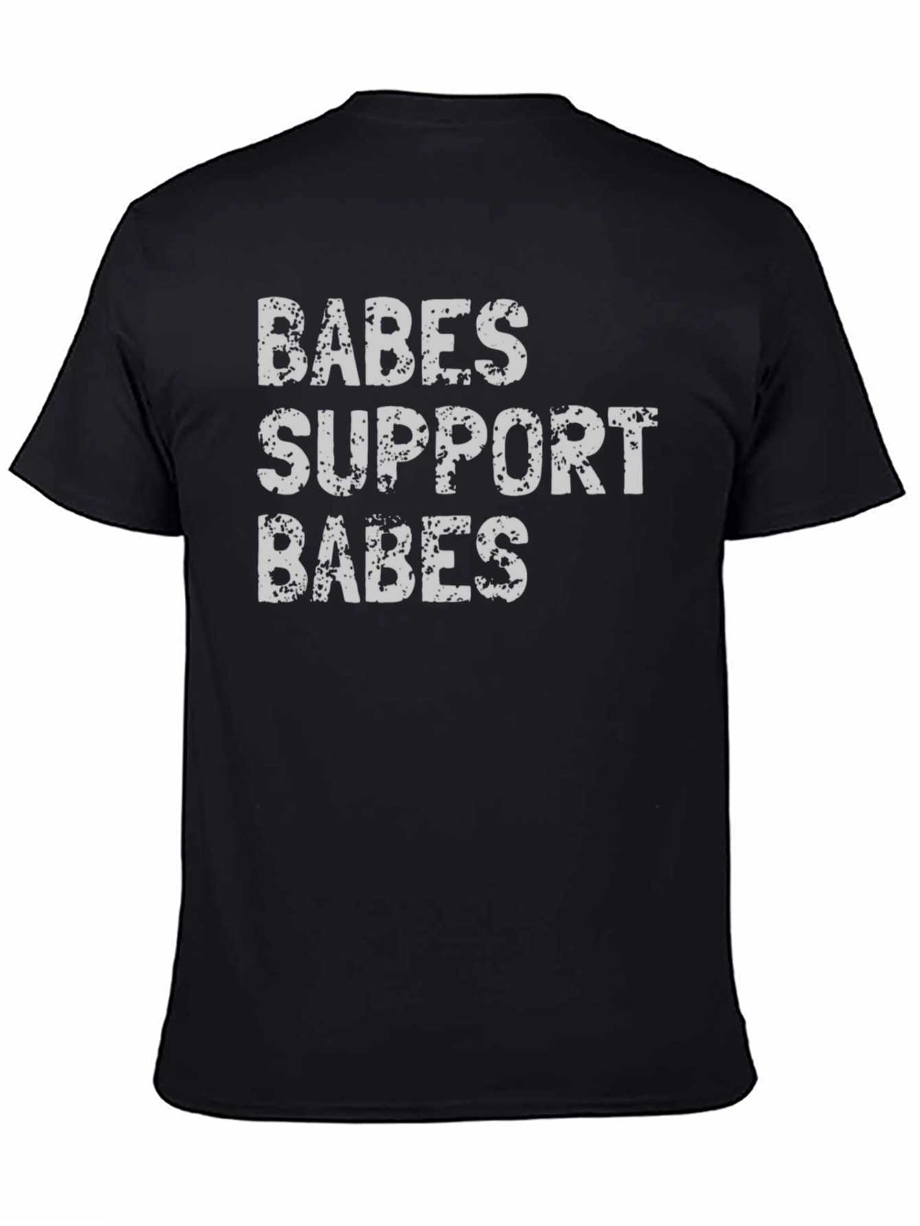 Black Babes Support Babes Graphic T-Shirt view 4