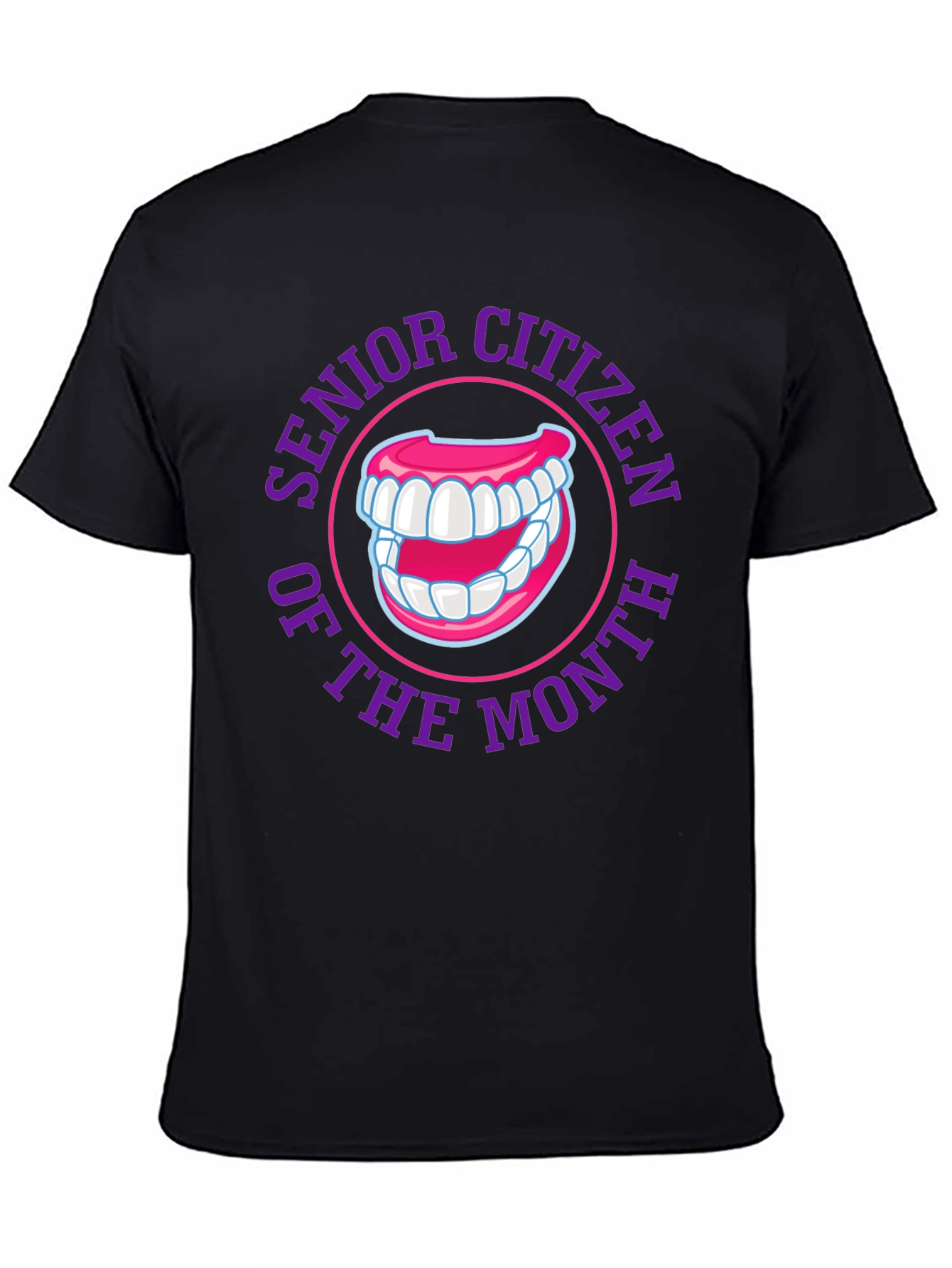 Black Senior Citizen of the Month Black Graphic Tee view 4
