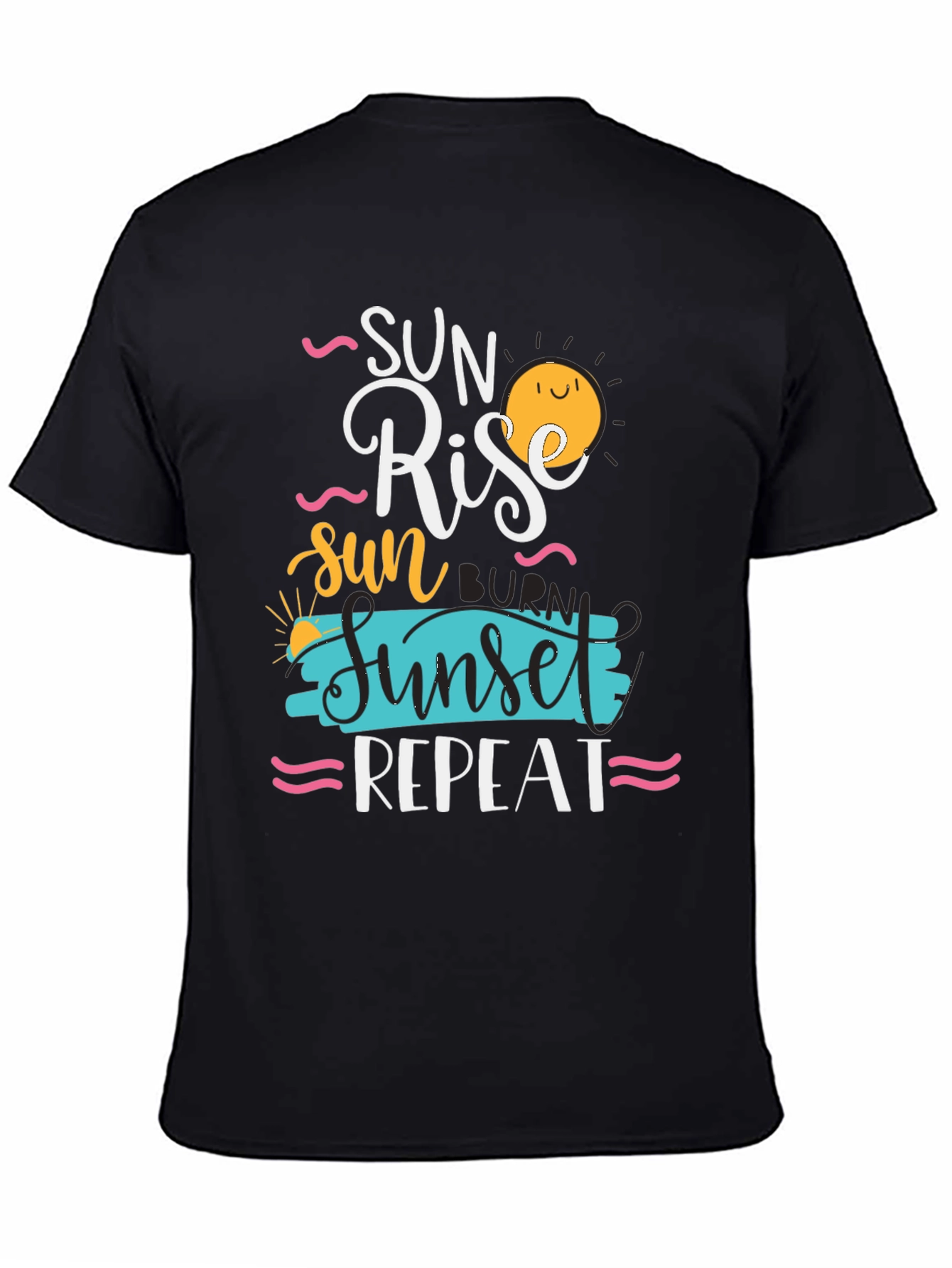 Sun Rise Sunset Repeat Graphic Tee - 4