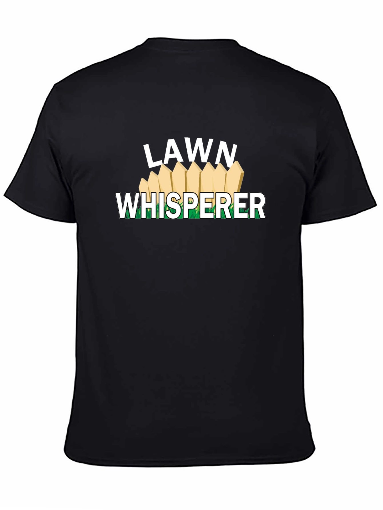 Black Lawn Whisperer Graphic Tee - Black view 4