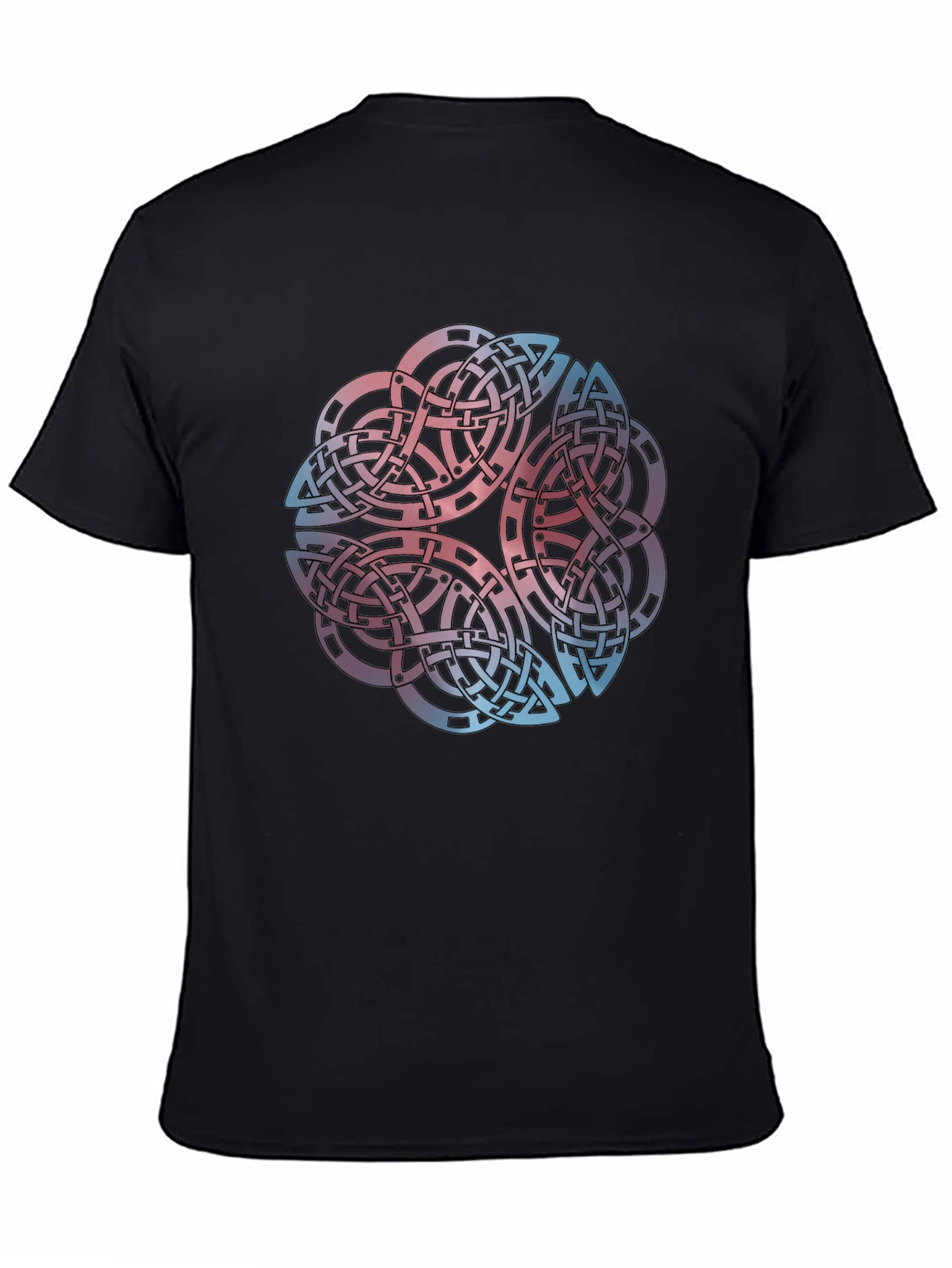 Black Celtic Knot Graphic Tee - Black T-Shirt view 4