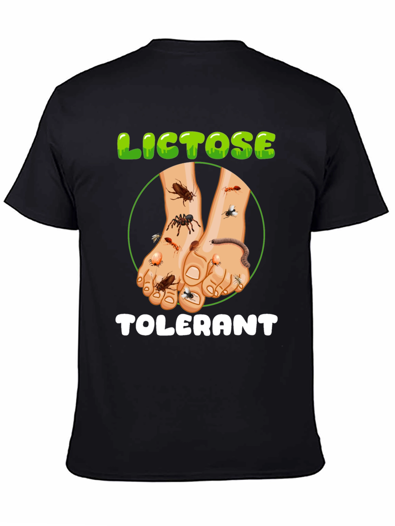 Black Lictose Tolerant Graphic T-Shirt view 4