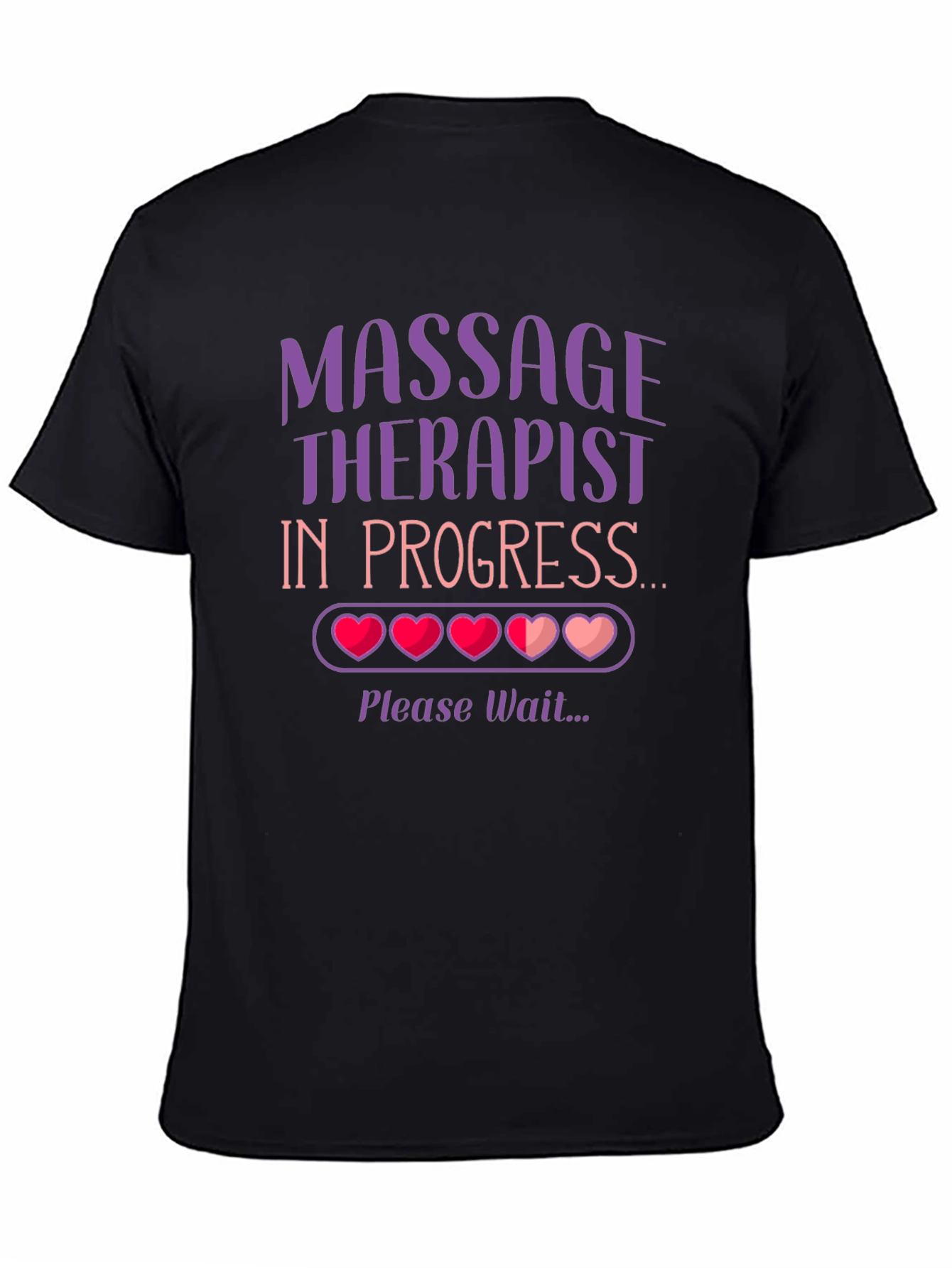 Black Massage Therapist In Progress T-Shirt view 4