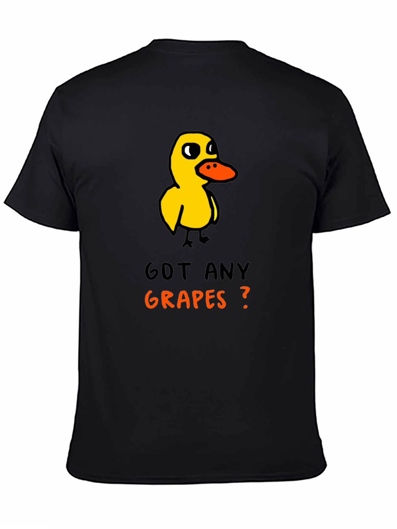 Black Got Any Grapes Duck T-Shirt view 4
