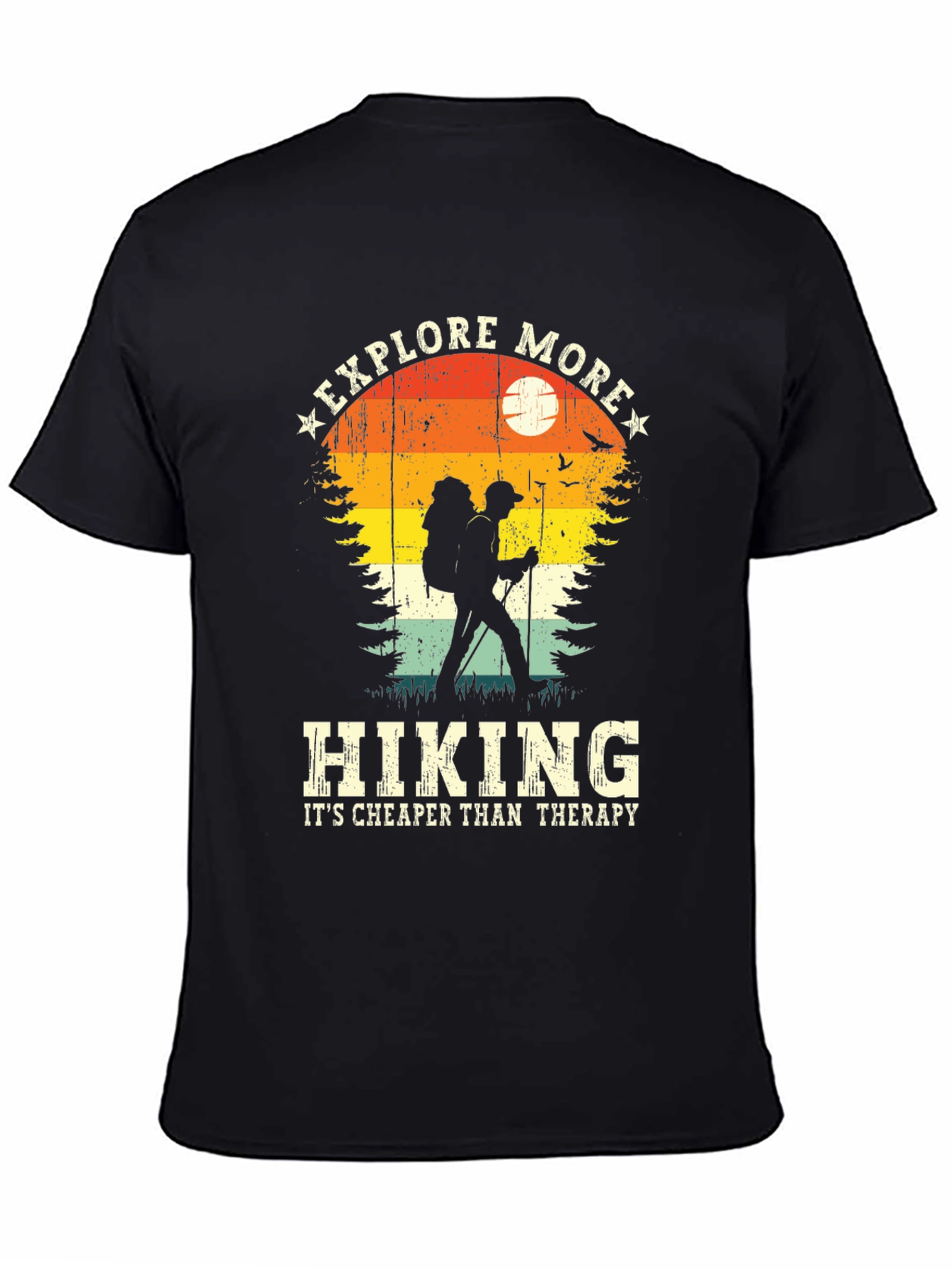 Black Explore More Hiking T-Shirt view 4