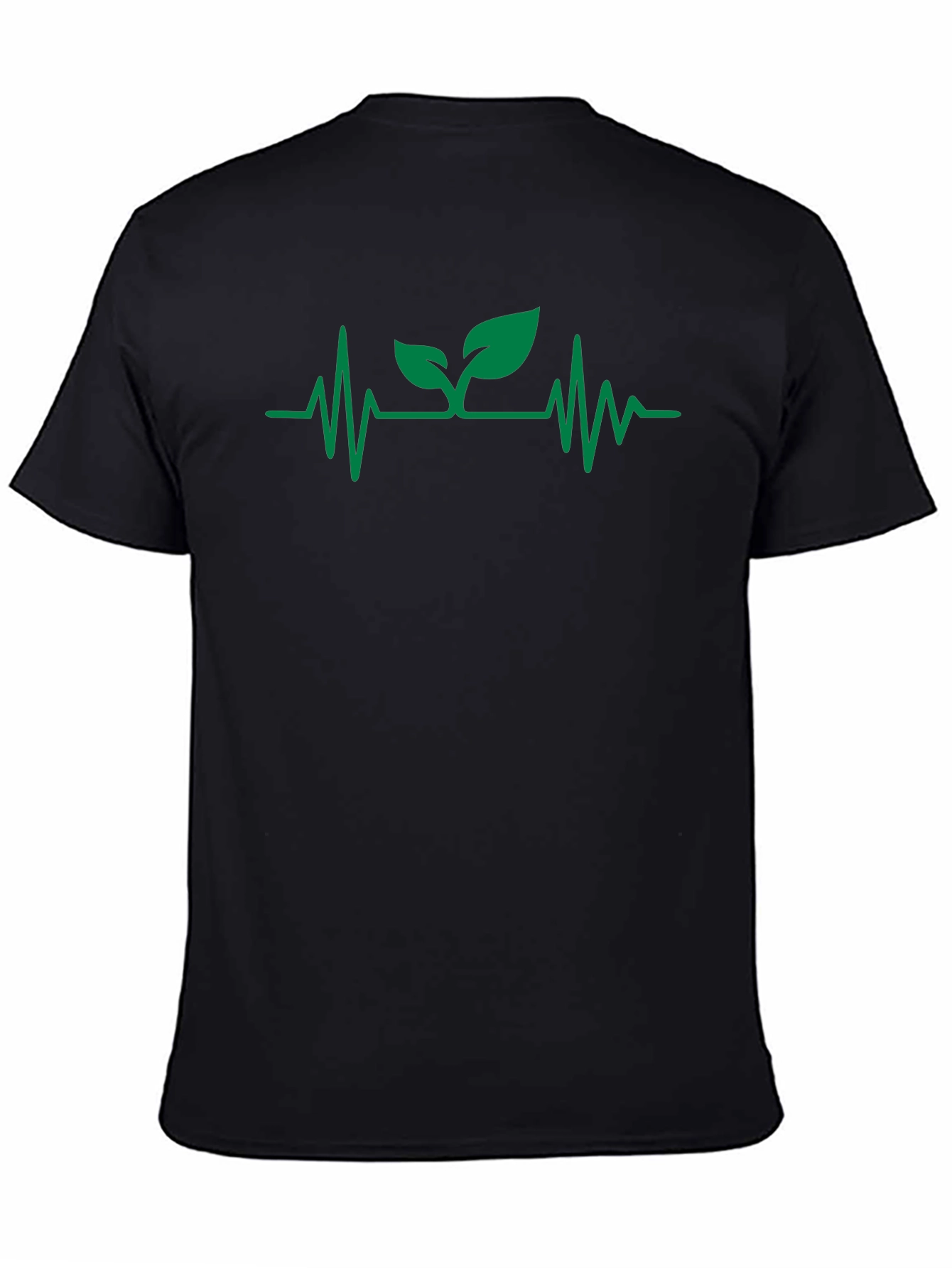 Black Nature's Pulse Black T-Shirt view 4