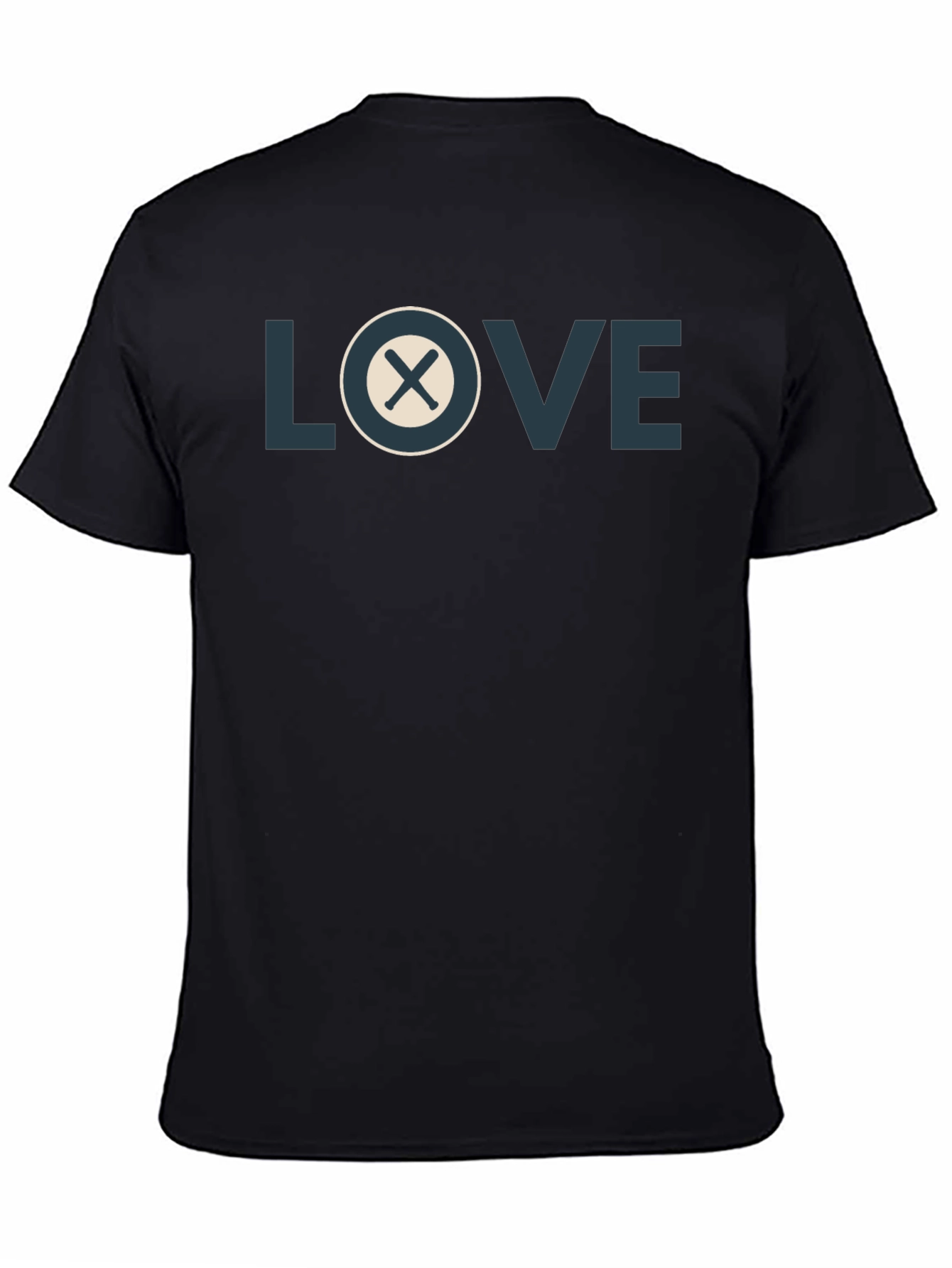Black LOVE X Symbol Graphic T-Shirt view 4