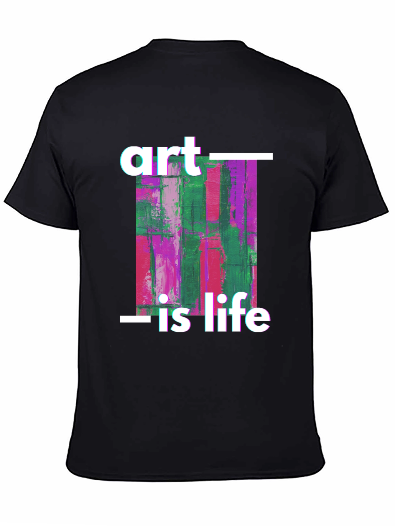 Art is Life Graphic Tee - Black Unisex T-Shirt - 4