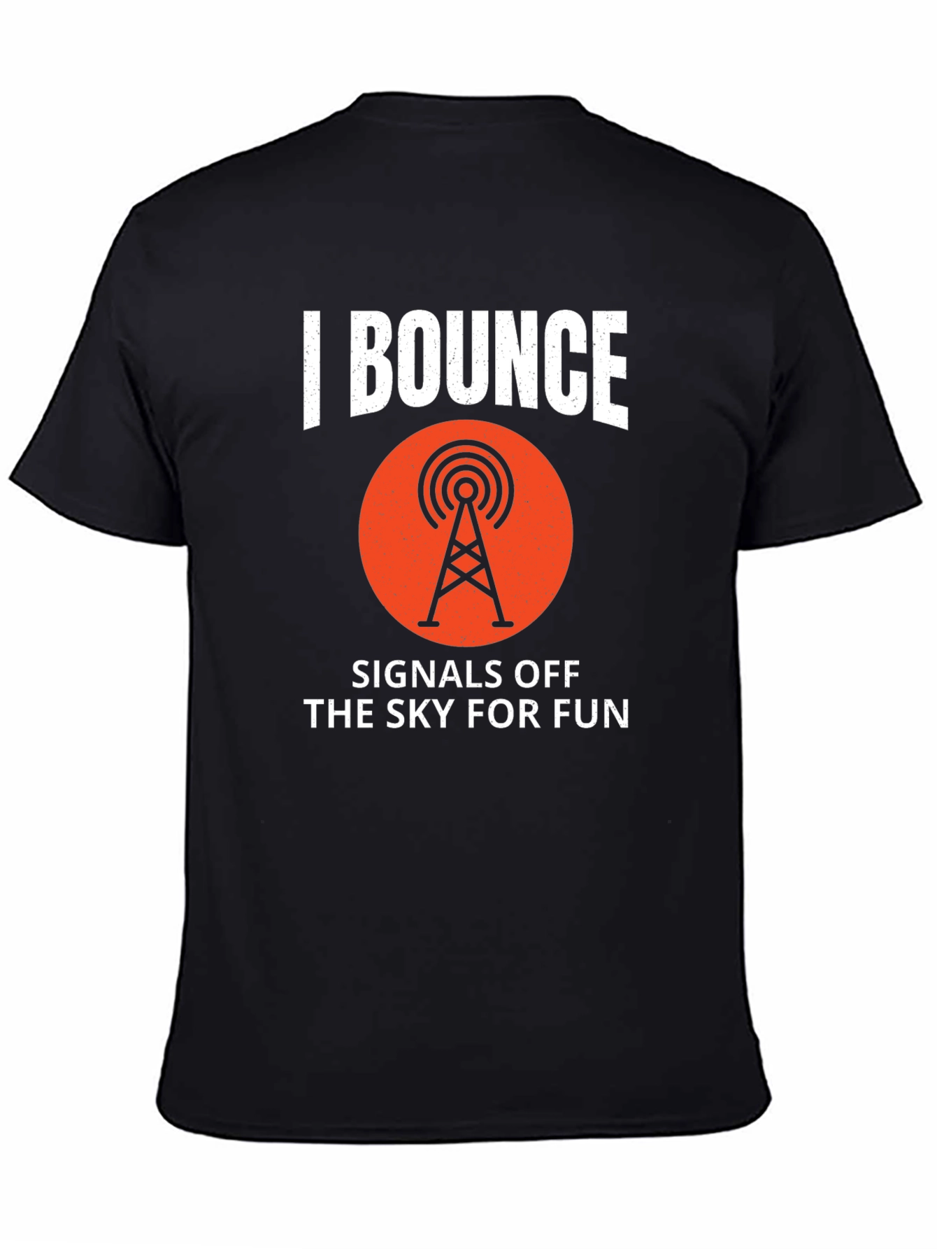 Black Bounce Signals T-Shirt - Amateur Radio Ham Operator Tee view 4