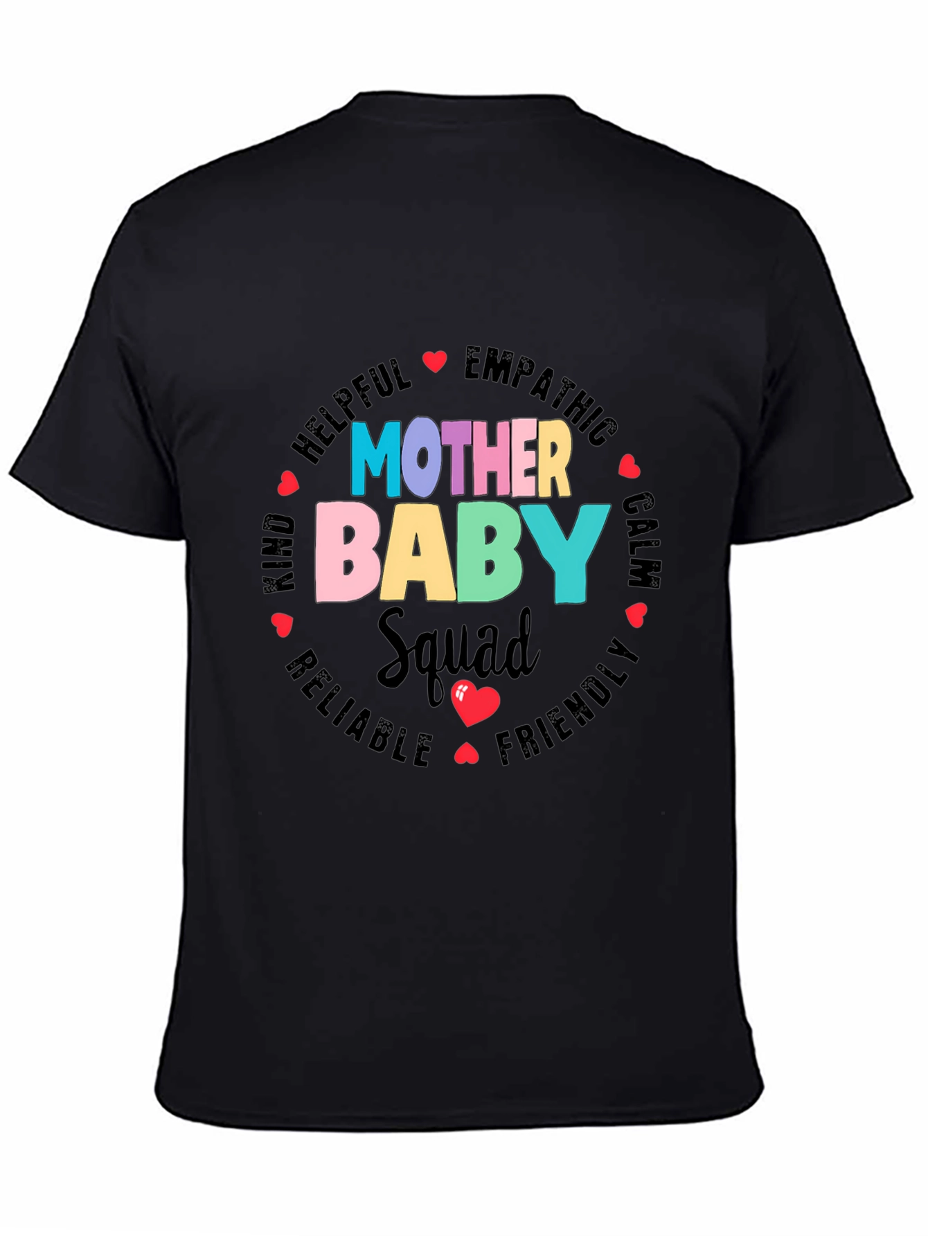 Black Mother Baby Squad Graphic Tee - Soft Cotton Blend view 4