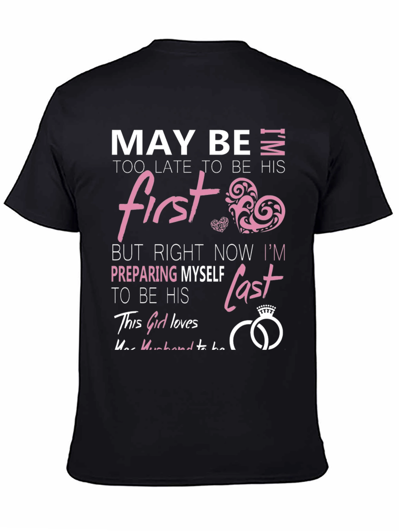 Black Future Bride T-Shirt - Preparing to Be His Last view 4