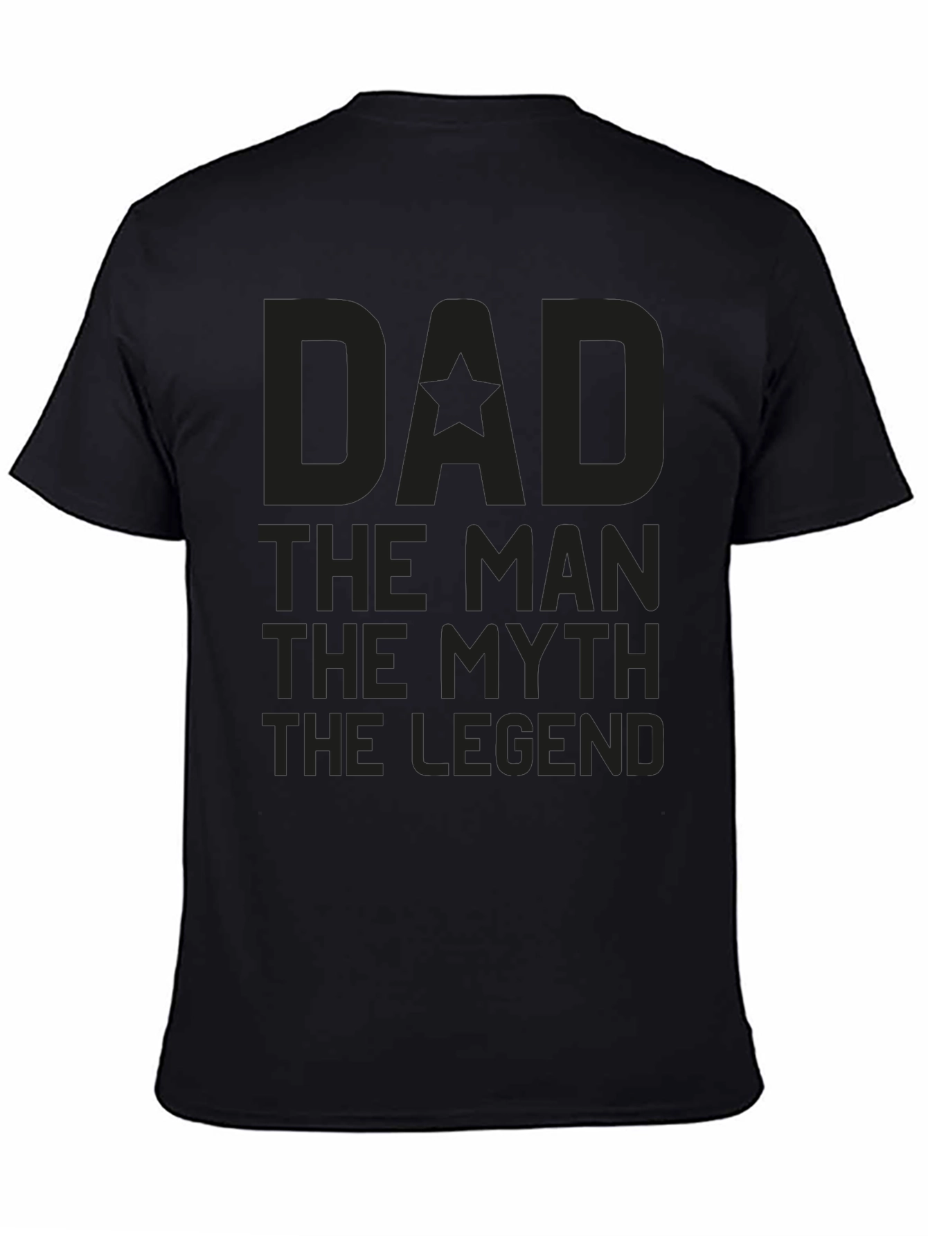 Black Dad The Man The Myth The Legend Graphic Tee view 4