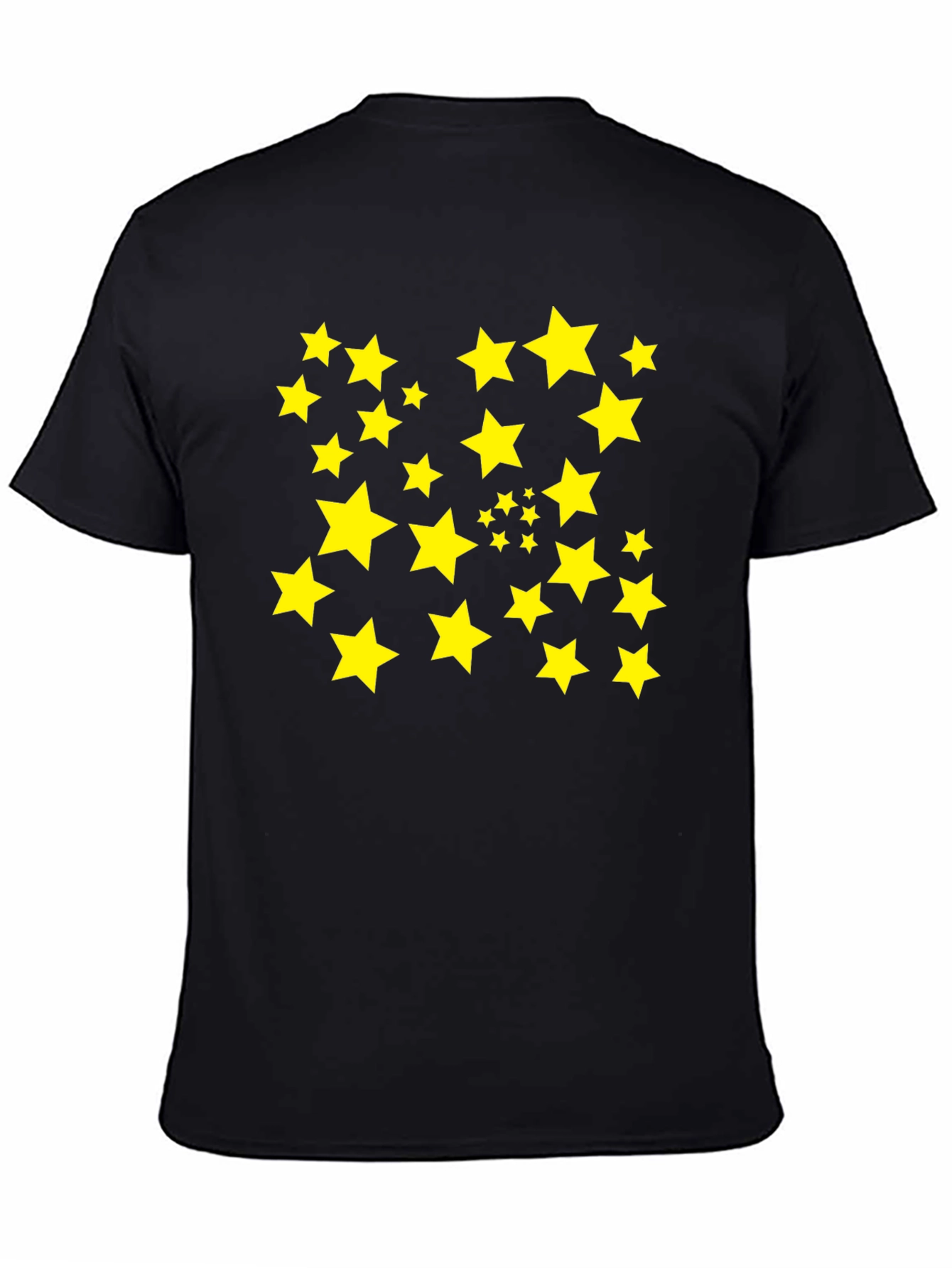 Black Starry Night Black T-Shirt view 4