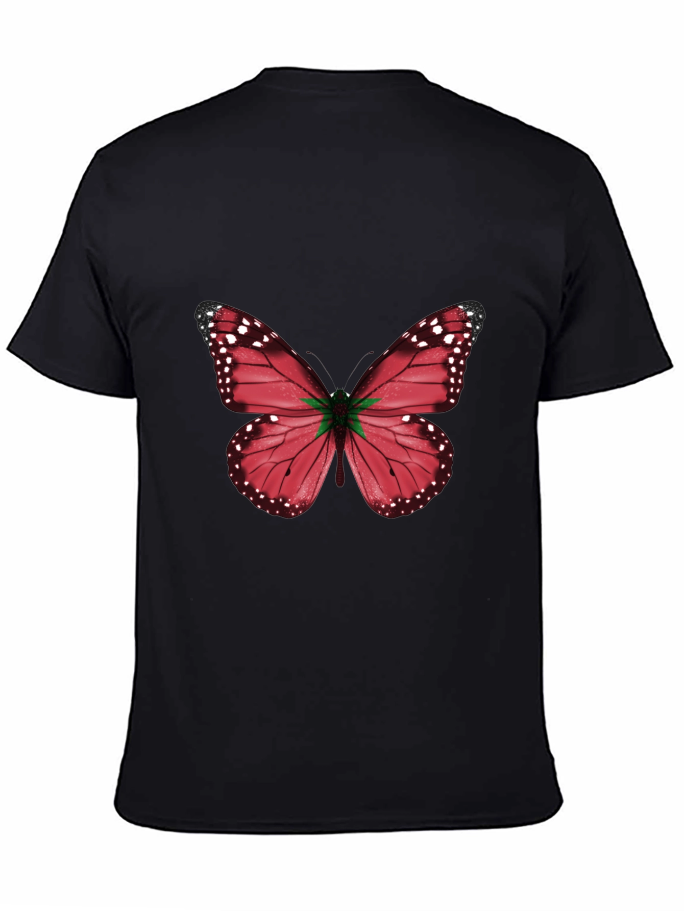 Black Butterfly Graphic Tee - Modern Casual Style view 4