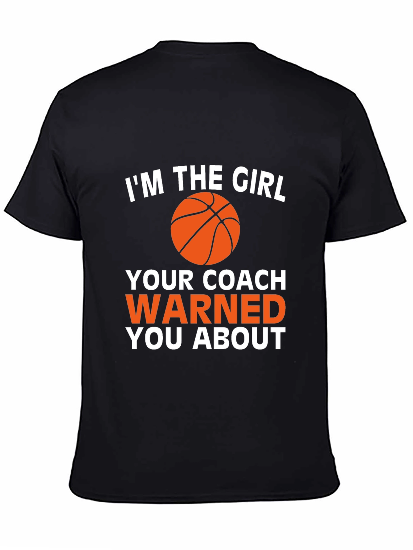 Black Basketball Girl T-Shirt - Warned You About! view 4