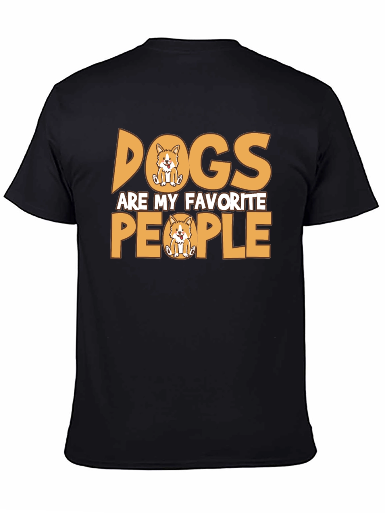 Black Dogs Are My Favorite People T-Shirt view 4