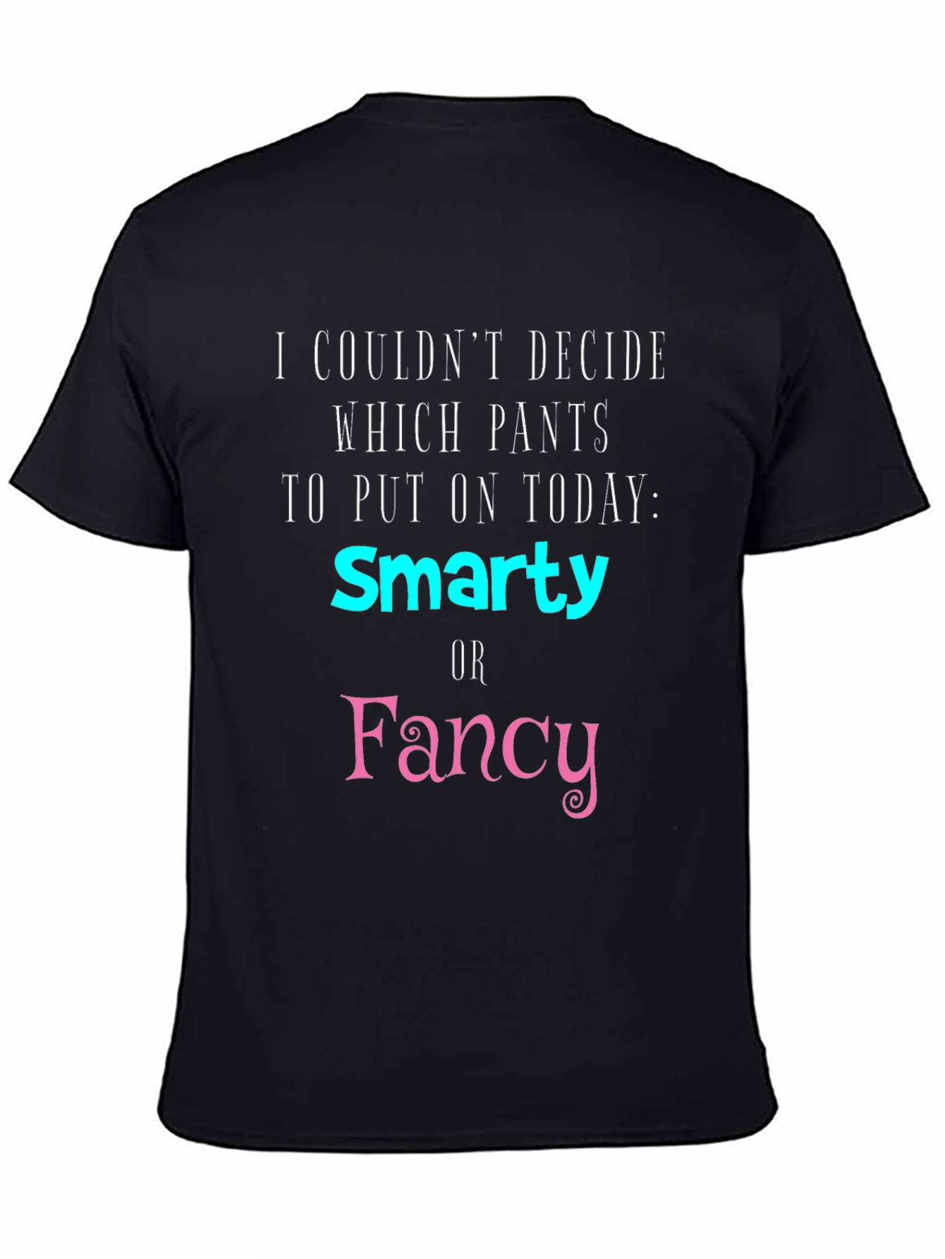 Black Smarty or Fancy Graphic T-Shirt view 4
