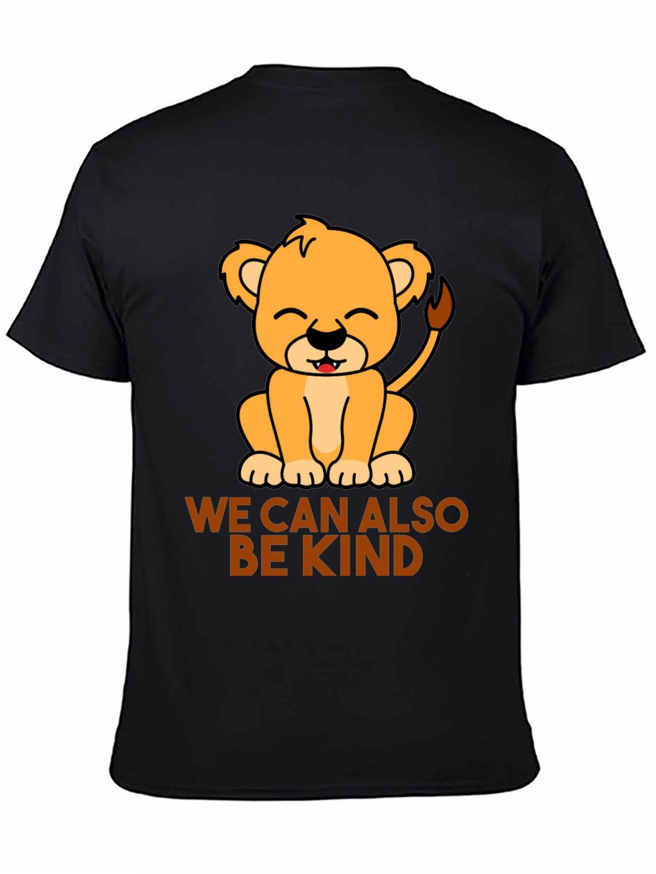 Black Kind Lion Tee - Be Kind T-Shirt view 4