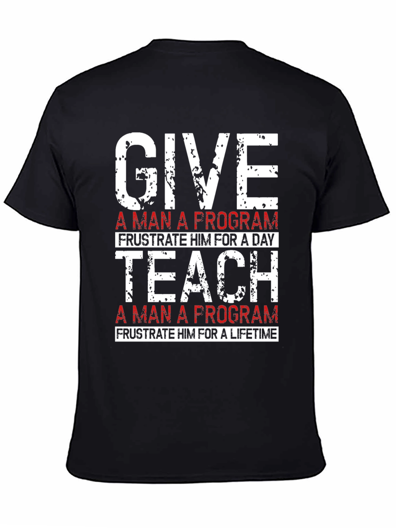 Black Give/Teach a Program T-Shirt view 4