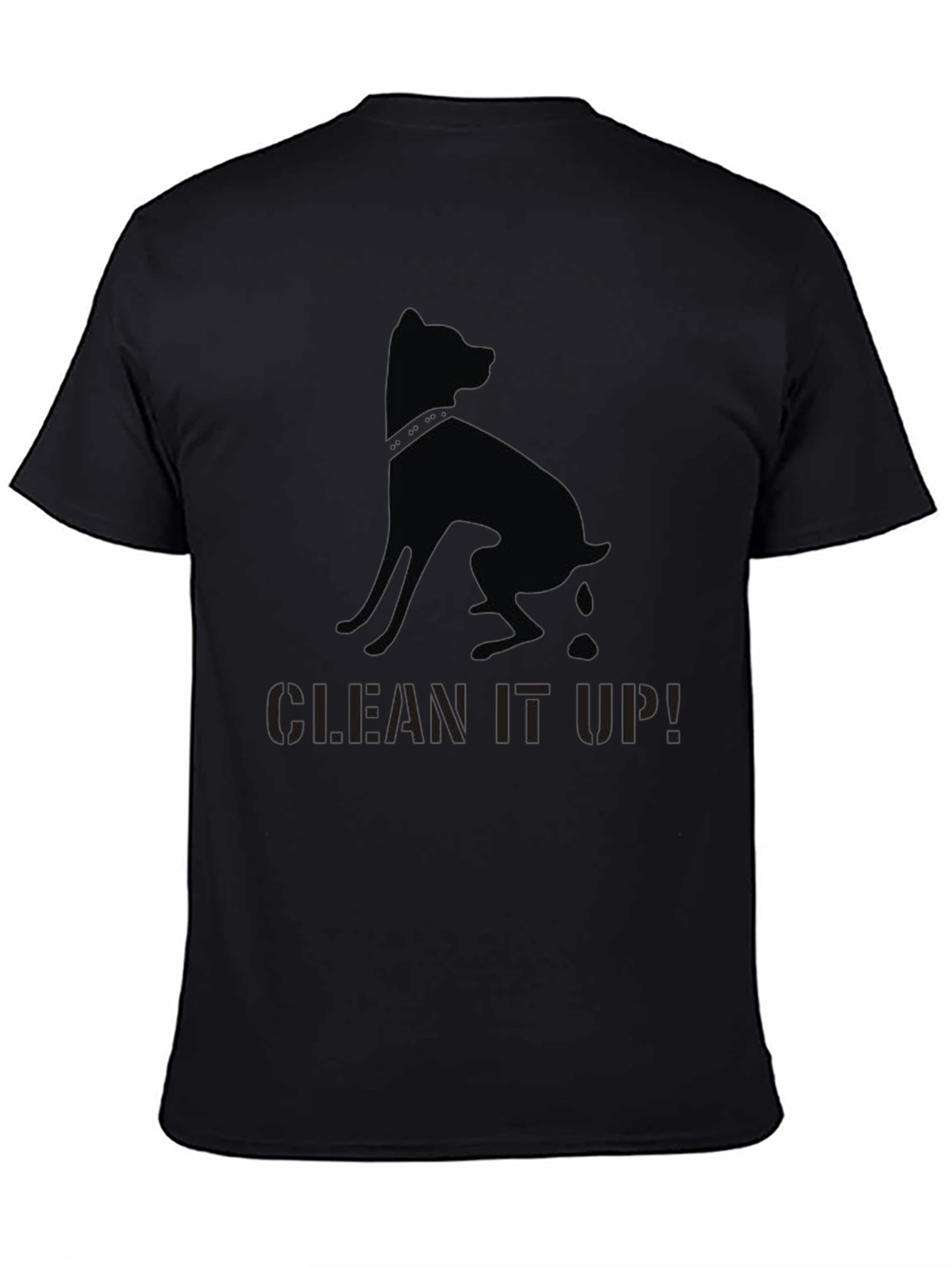 Black Clean It Up! Dog Graphic T-Shirt - Black view 4
