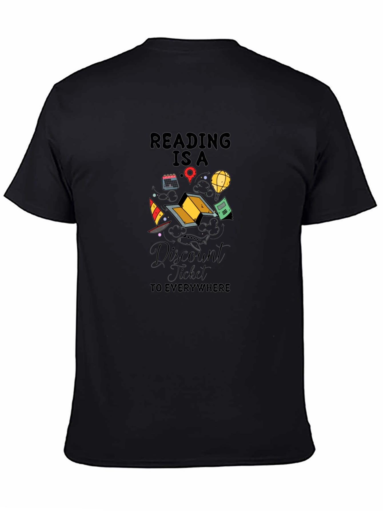 Black Reading is a Discount Ticket T-Shirt view 4