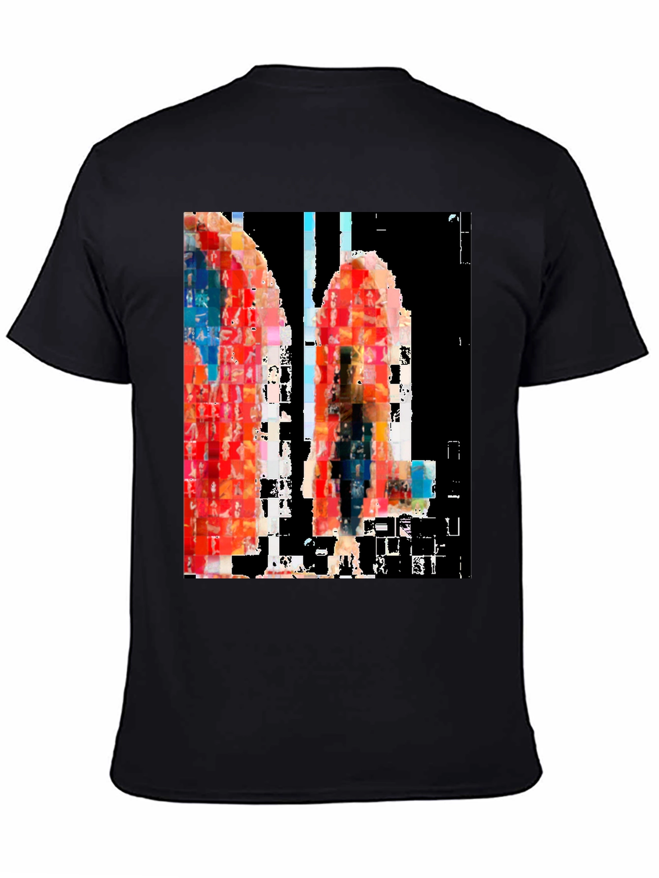 Abstract Art Black T-Shirt - 4