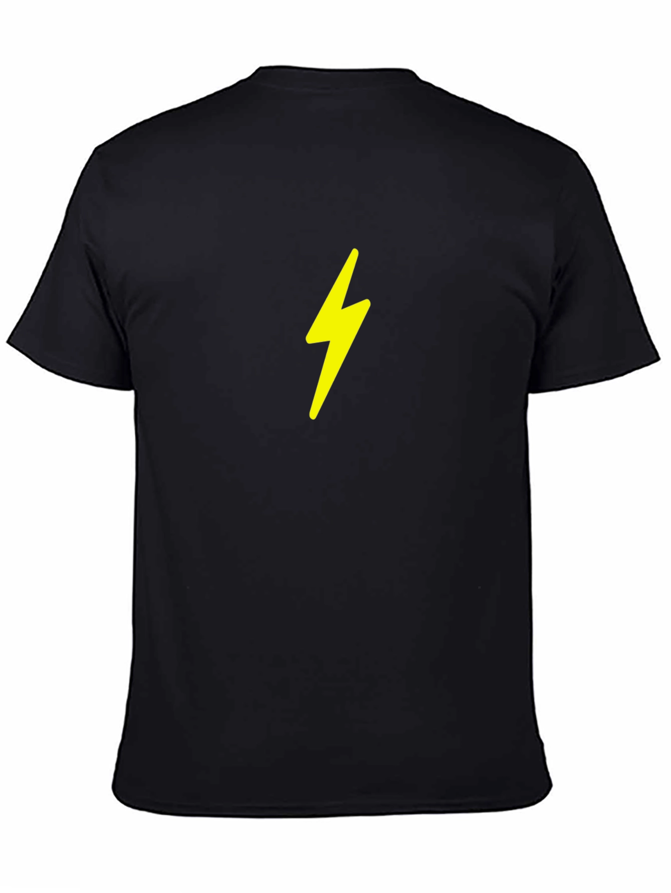 Black Black Tee with Lightning Bolt Graphic view 4