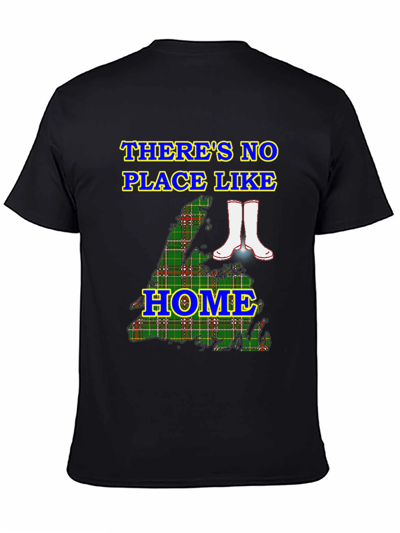 Black There's No Place Like Home T-Shirt view 4