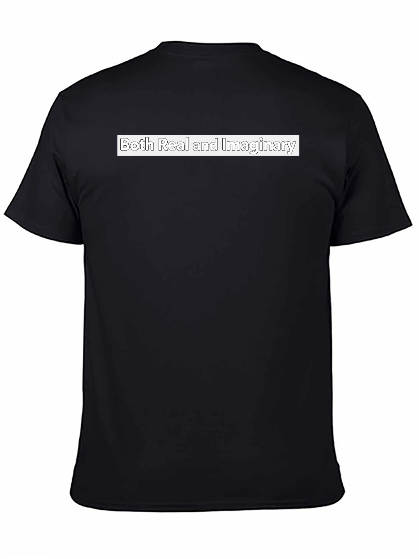 Black Both Real and Imaginary Graphic Tee view 4