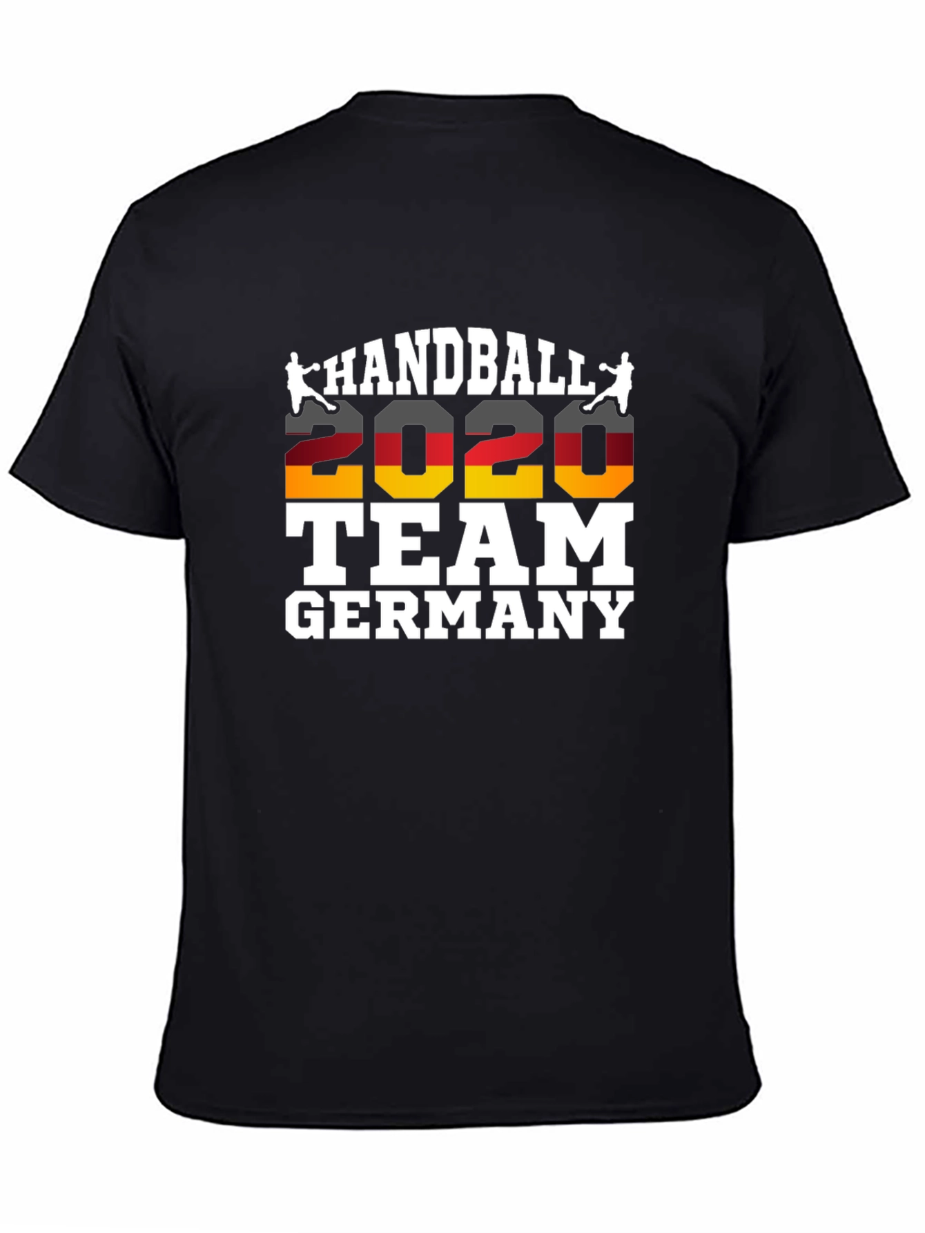 Black Handball Germany 2020 Team T-Shirt view 4