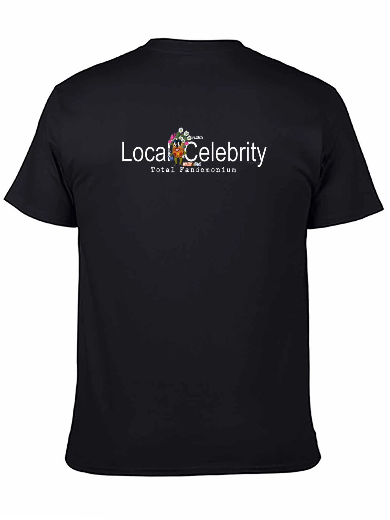 Black Local Celebrity Total Fandemonium Black T-Shirt view 4
