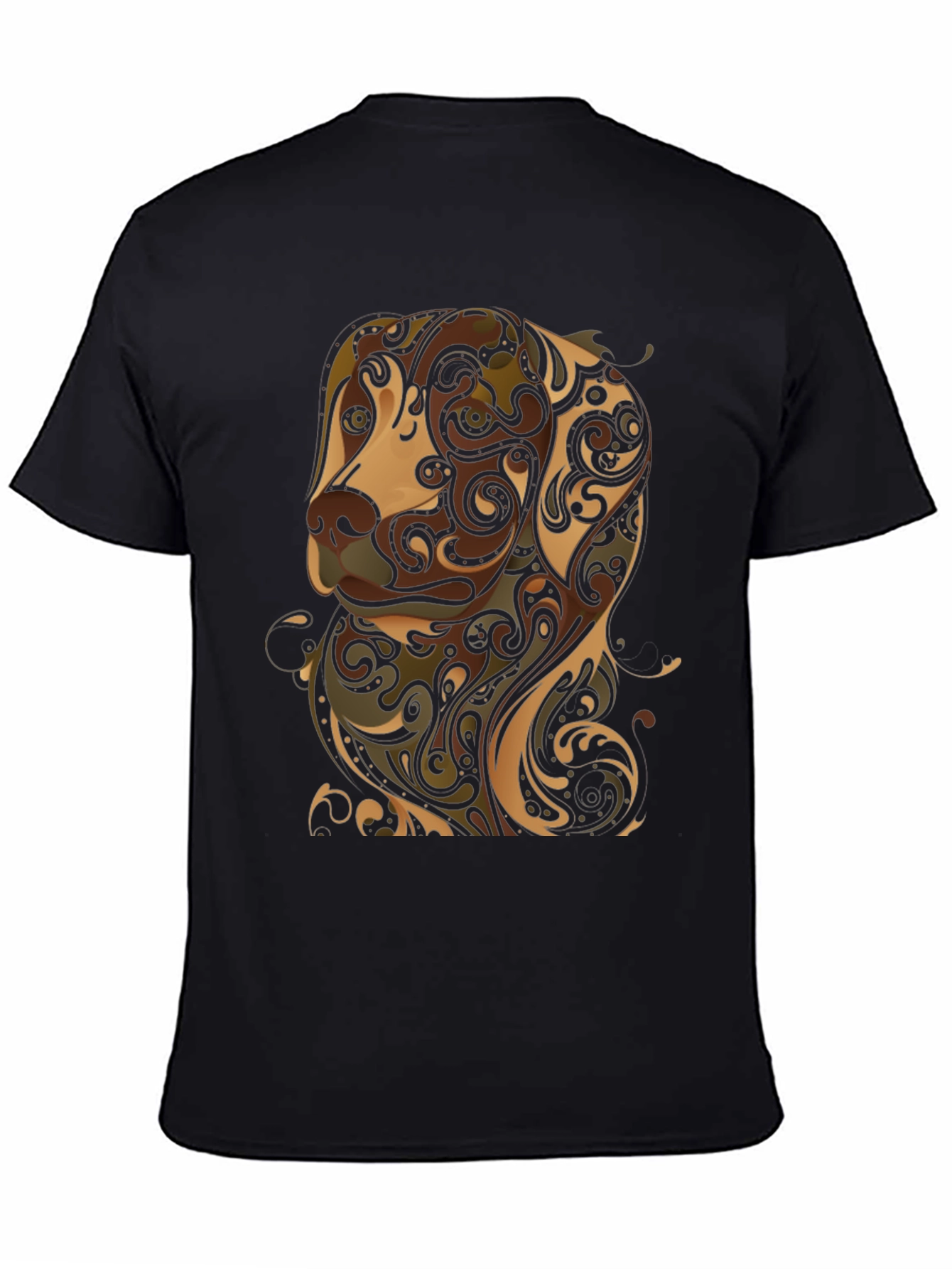 Black Dog Breed Art T-Shirt - Stylish Men's Tee view 4