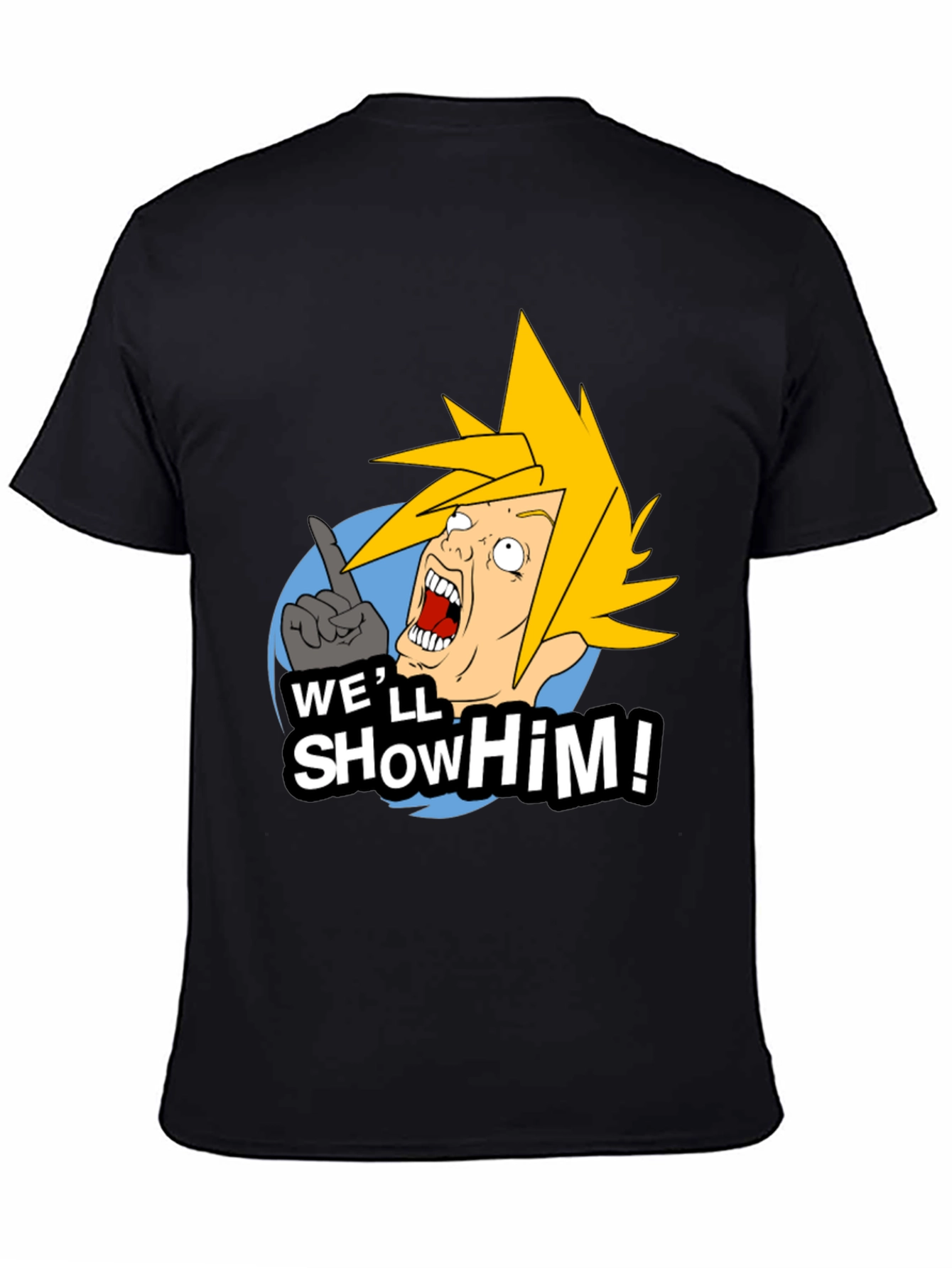 Black Funny Video Game T-Shirt - We'll Show Him! view 4
