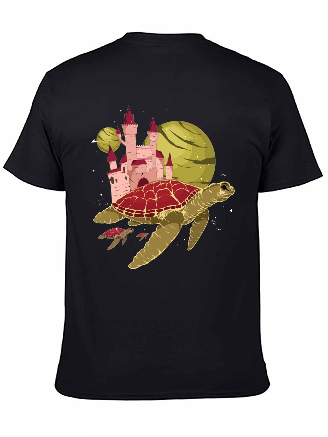 Black Turtle Planet Castle Black Tee view 4