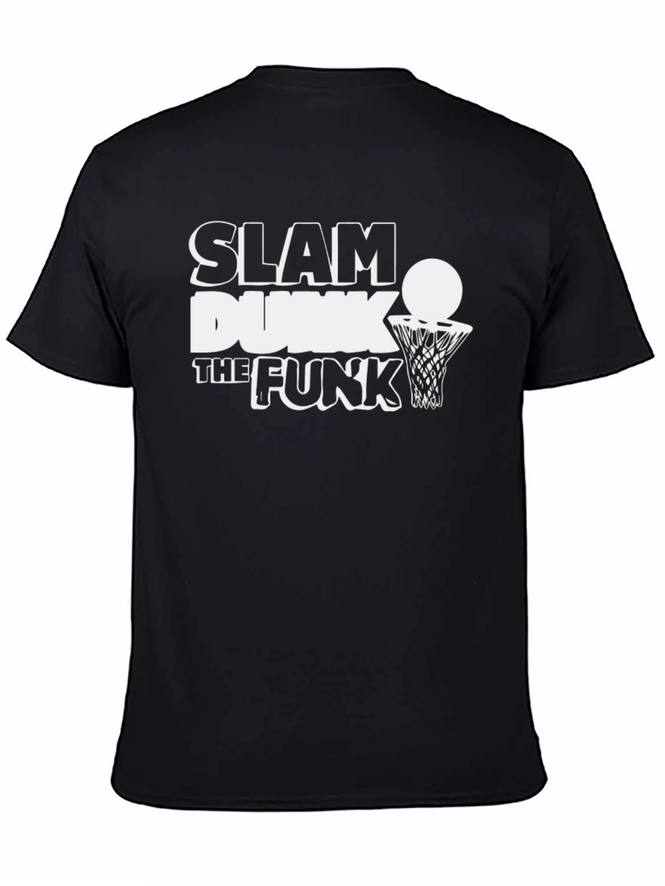 Black Slam Dunk the Funk Black Graphic Tee view 4