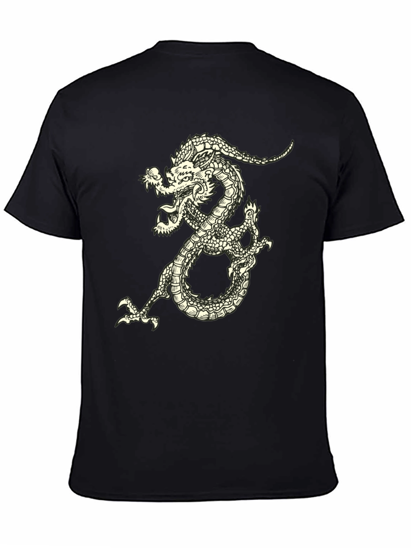 Black Dragon Graphic Tee - Black Short Sleeve view 4