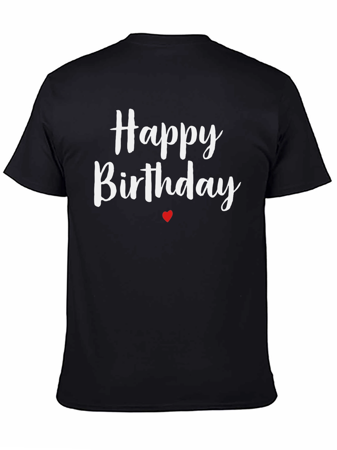 Black Happy Birthday Graphic Tee - Black view 4