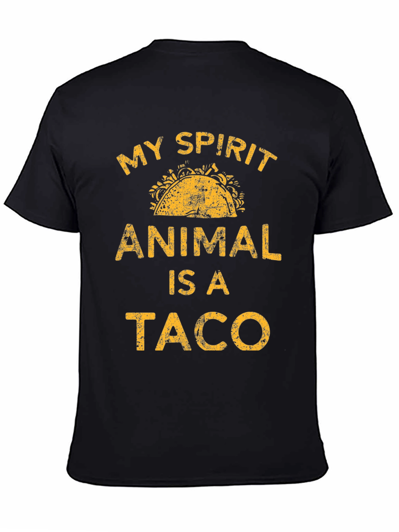 Black My Spirit Animal Is A Taco Graphic T-Shirt view 4