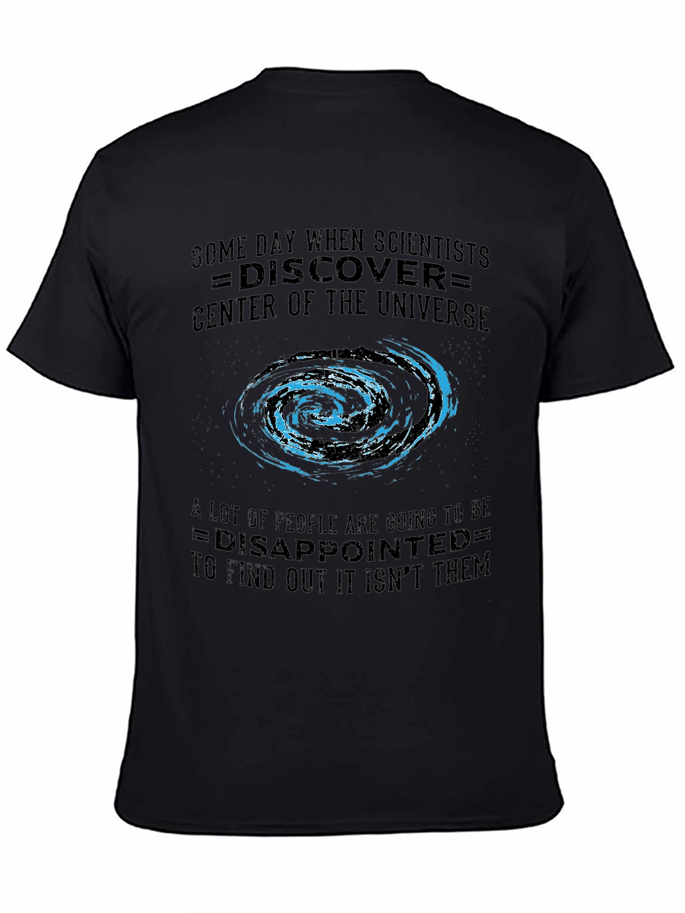 Black Scientist Discovery T-Shirt - Center of the Universe Graphic Tee view 4