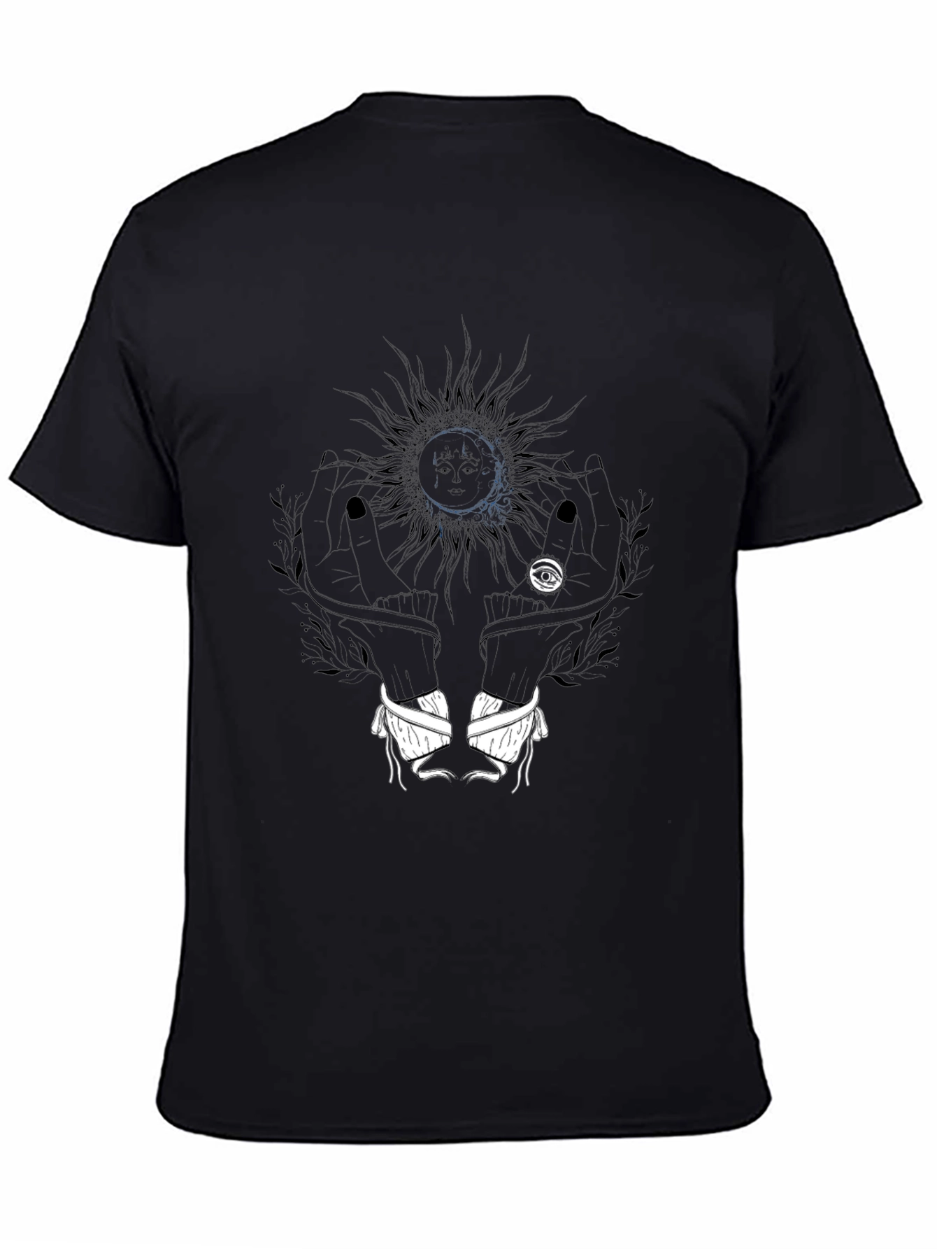 Black Mystic Sun Graphic Tee view 4