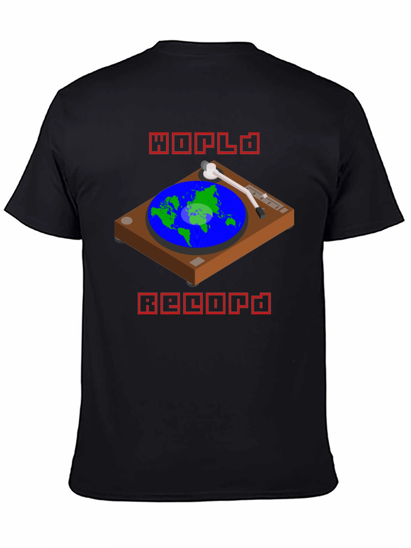 Black World Record T-Shirt view 4