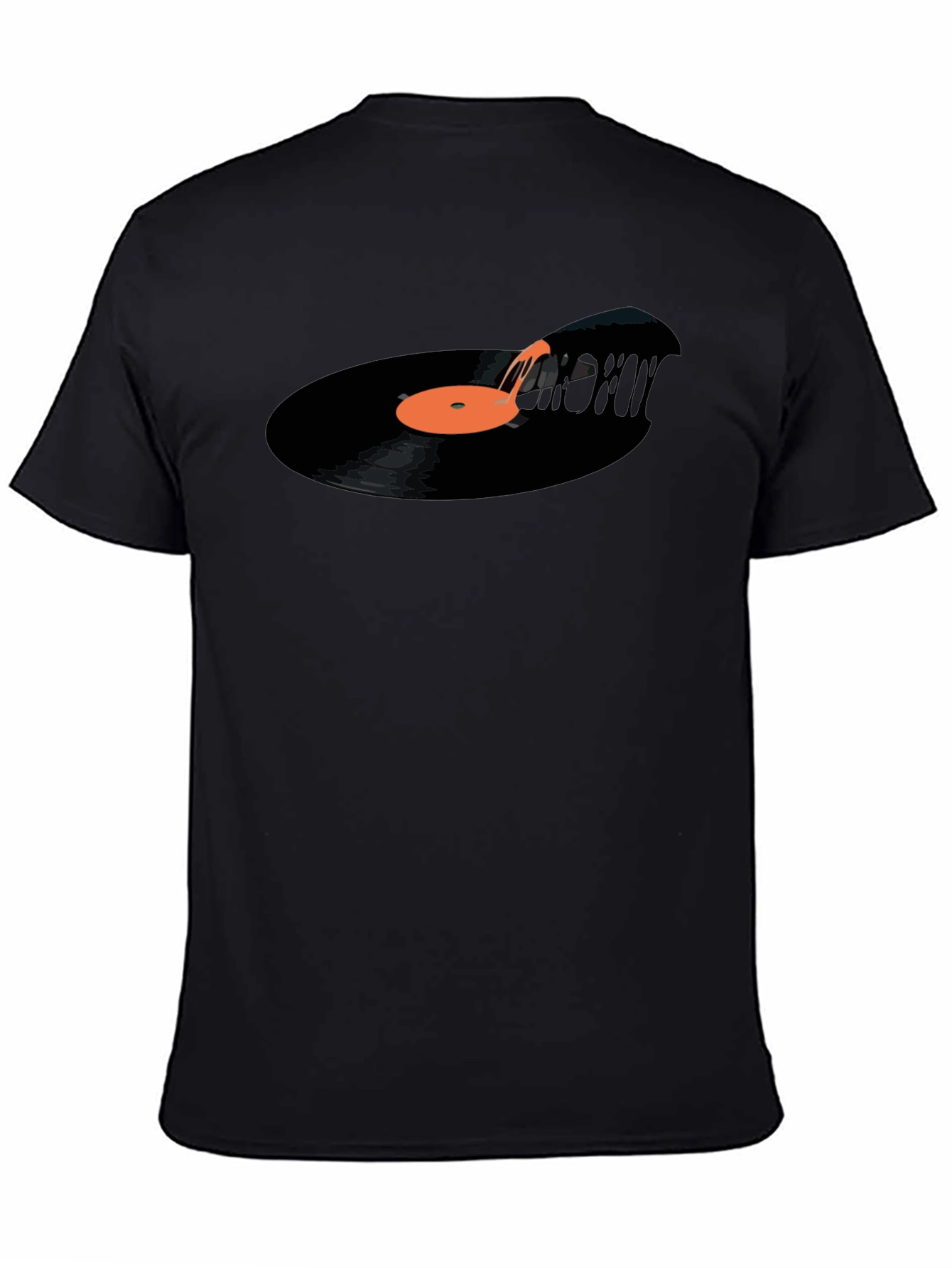 Melting Vinyl Record Graphic Tee - Cool Music Lover T-Shirt - 4