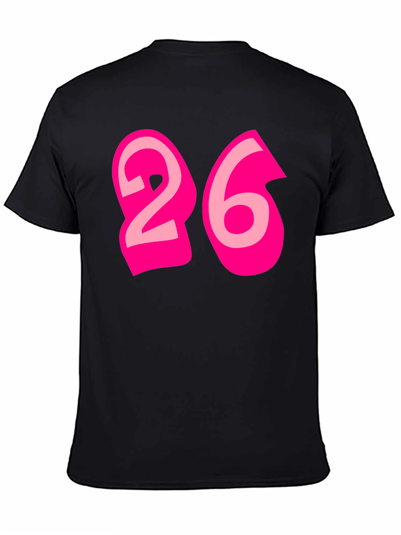 Black Bold 26 Graphic Tee - Black Cotton Blend view 4