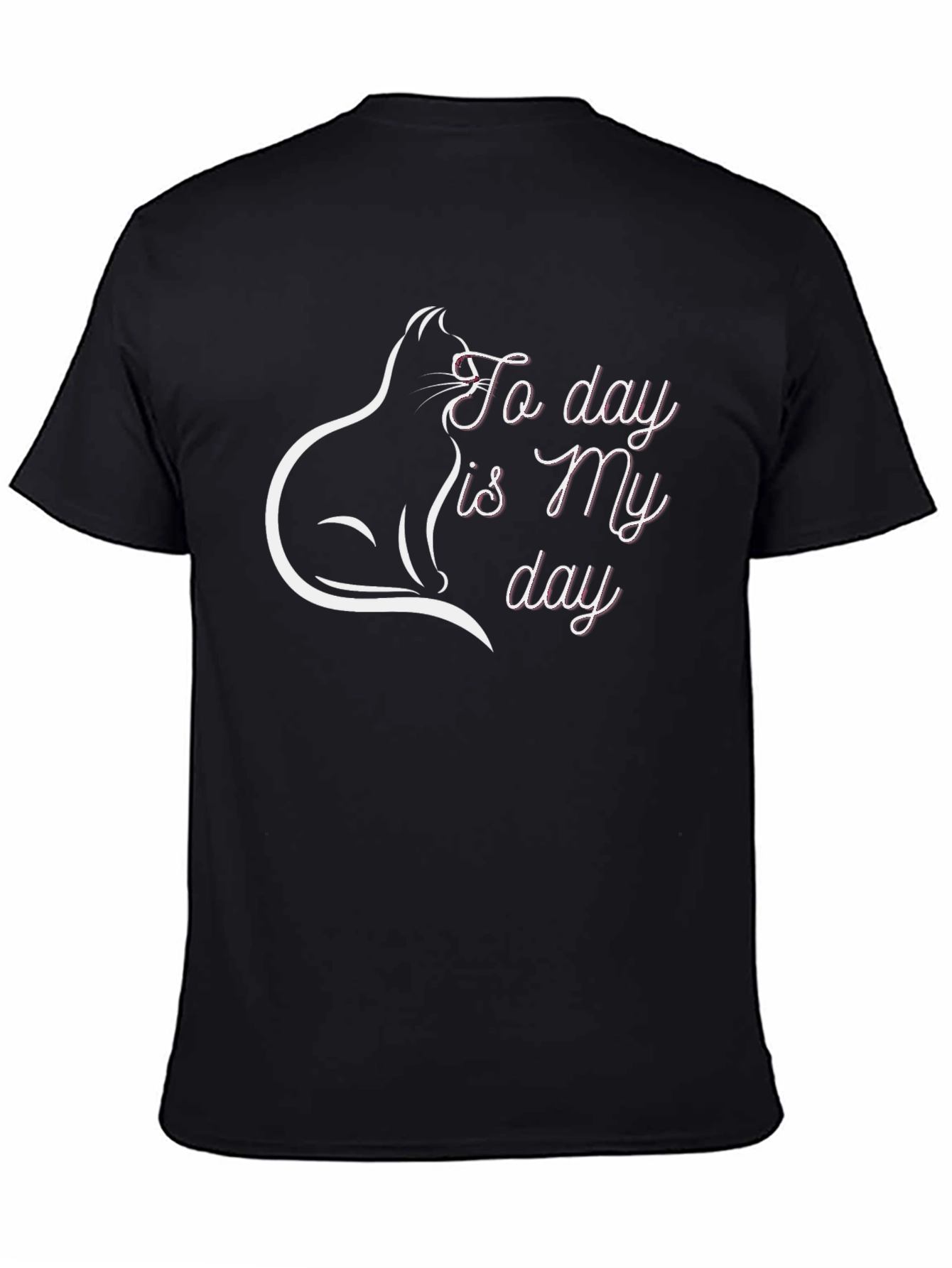 Black Cat Lover T-Shirt: Today is My Day view 4