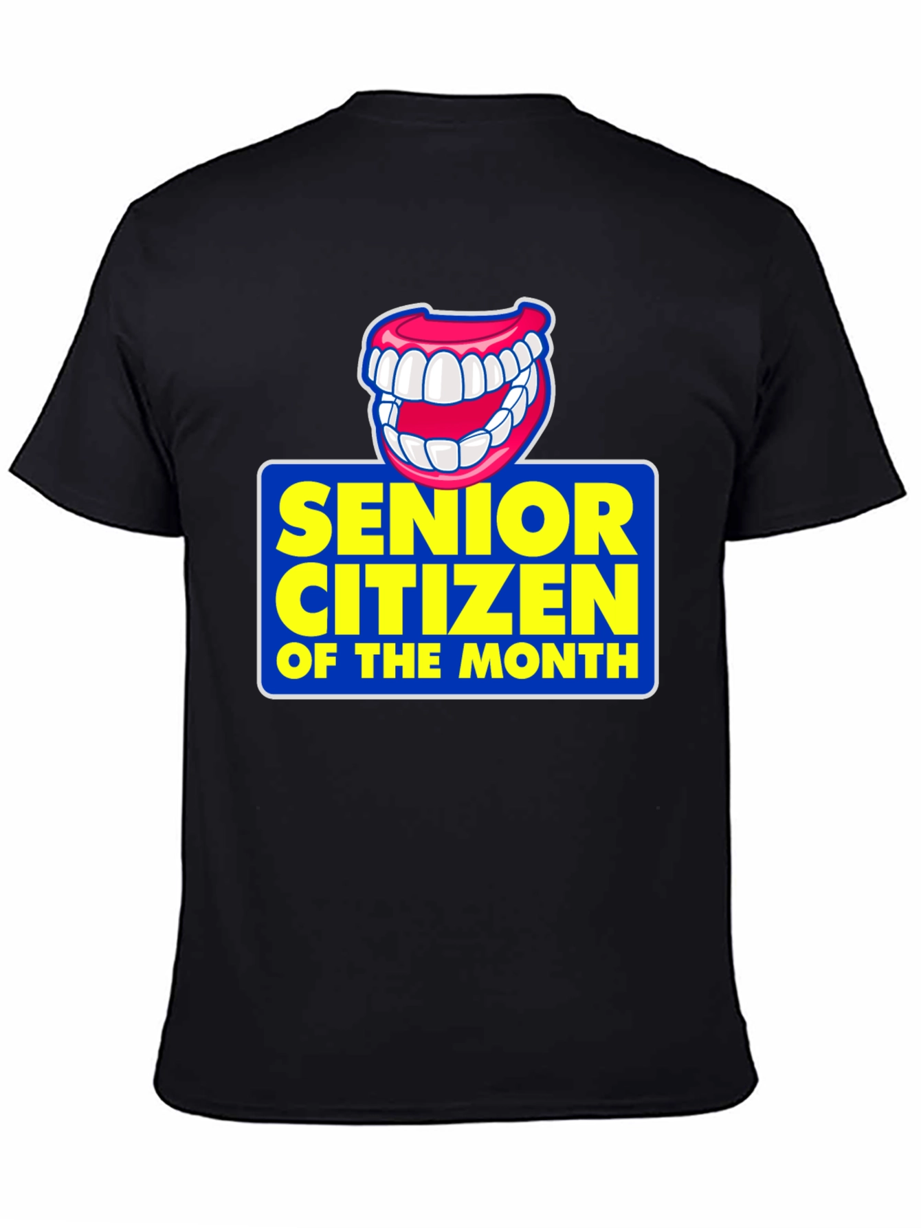 Black Senior Citizen of the Month Novelty Graphic T-Shirt view 4