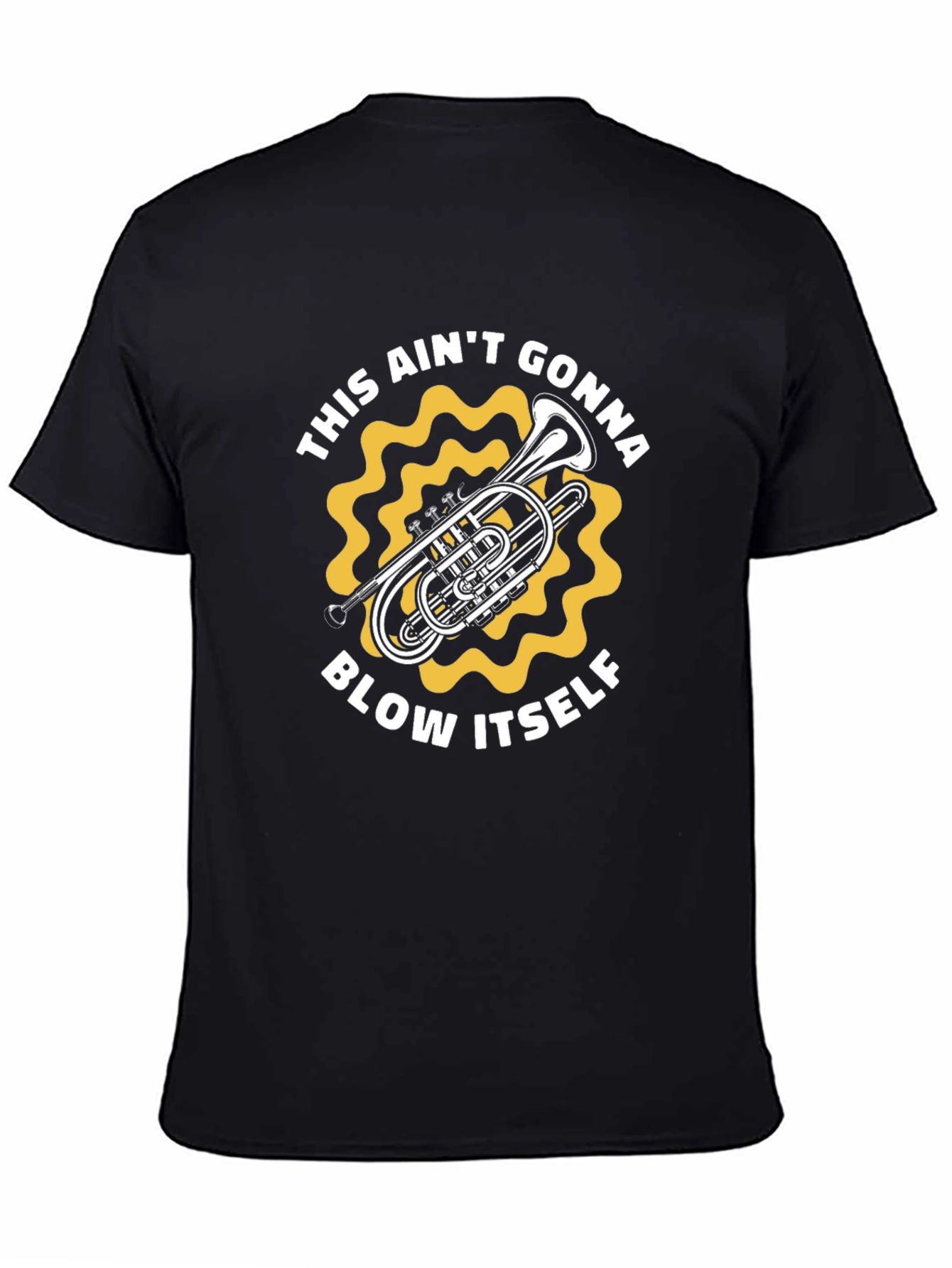 Black Funny Music T-Shirt - This Ain't Gonna Blow Itself view 4
